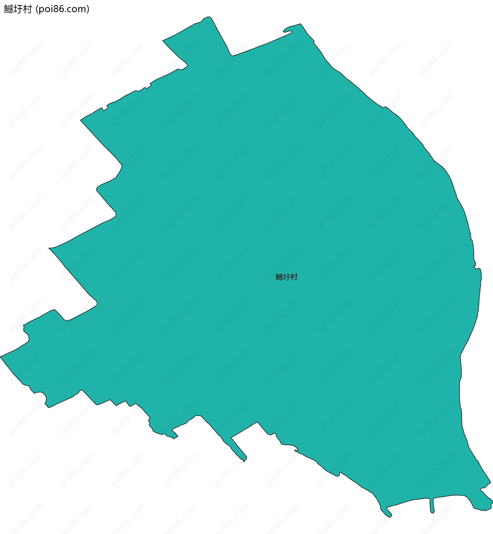 鱤圩村边界地图