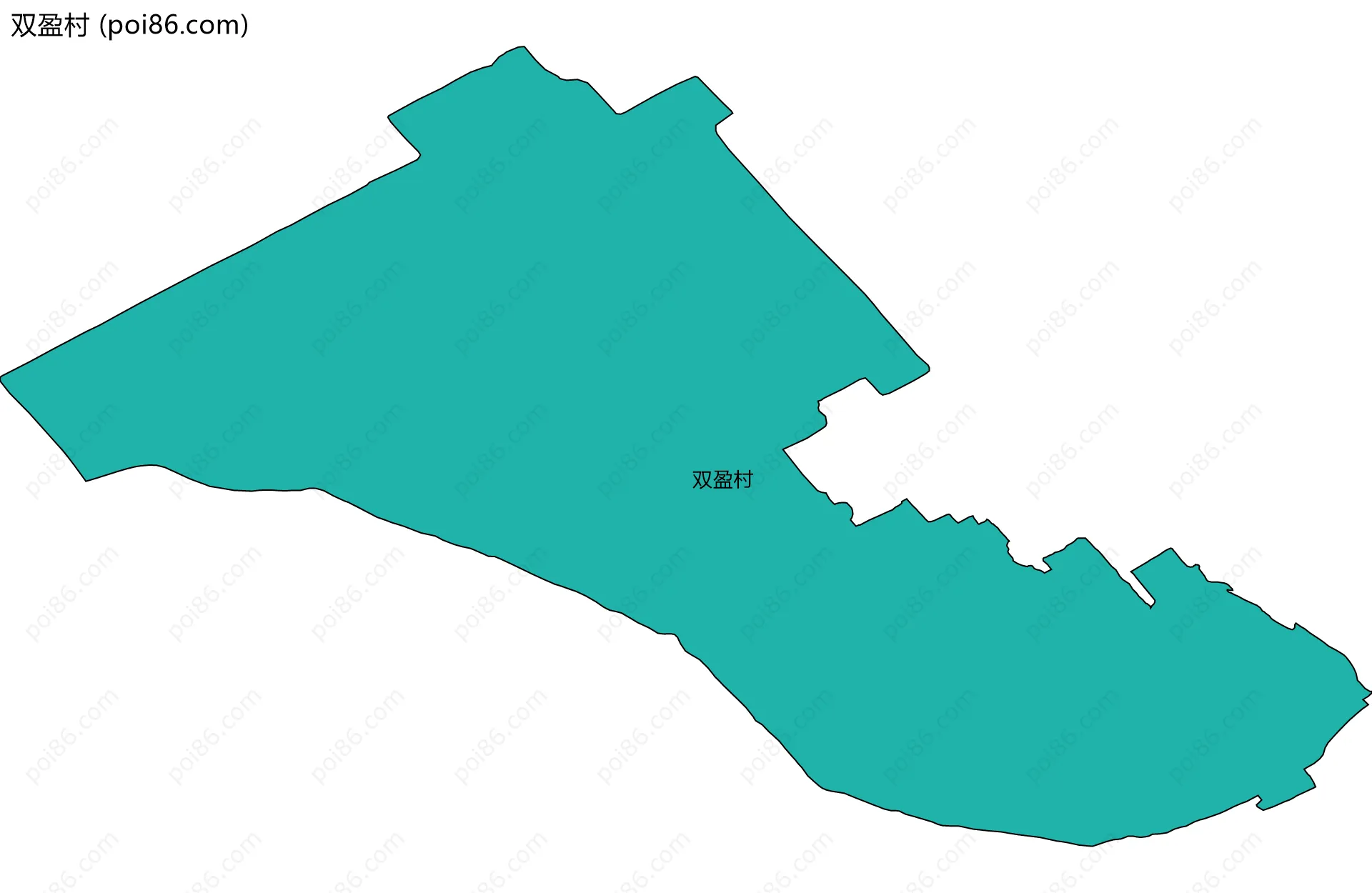 双盈村边界地图