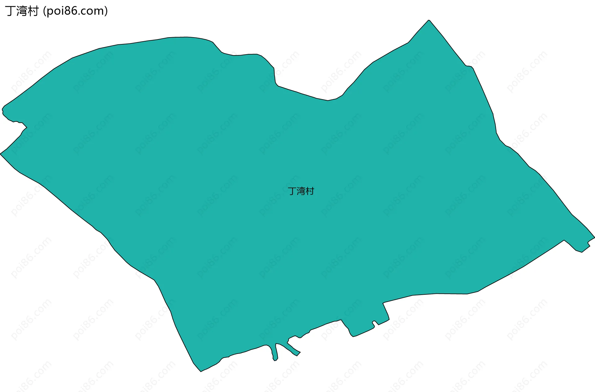 丁湾村边界地图