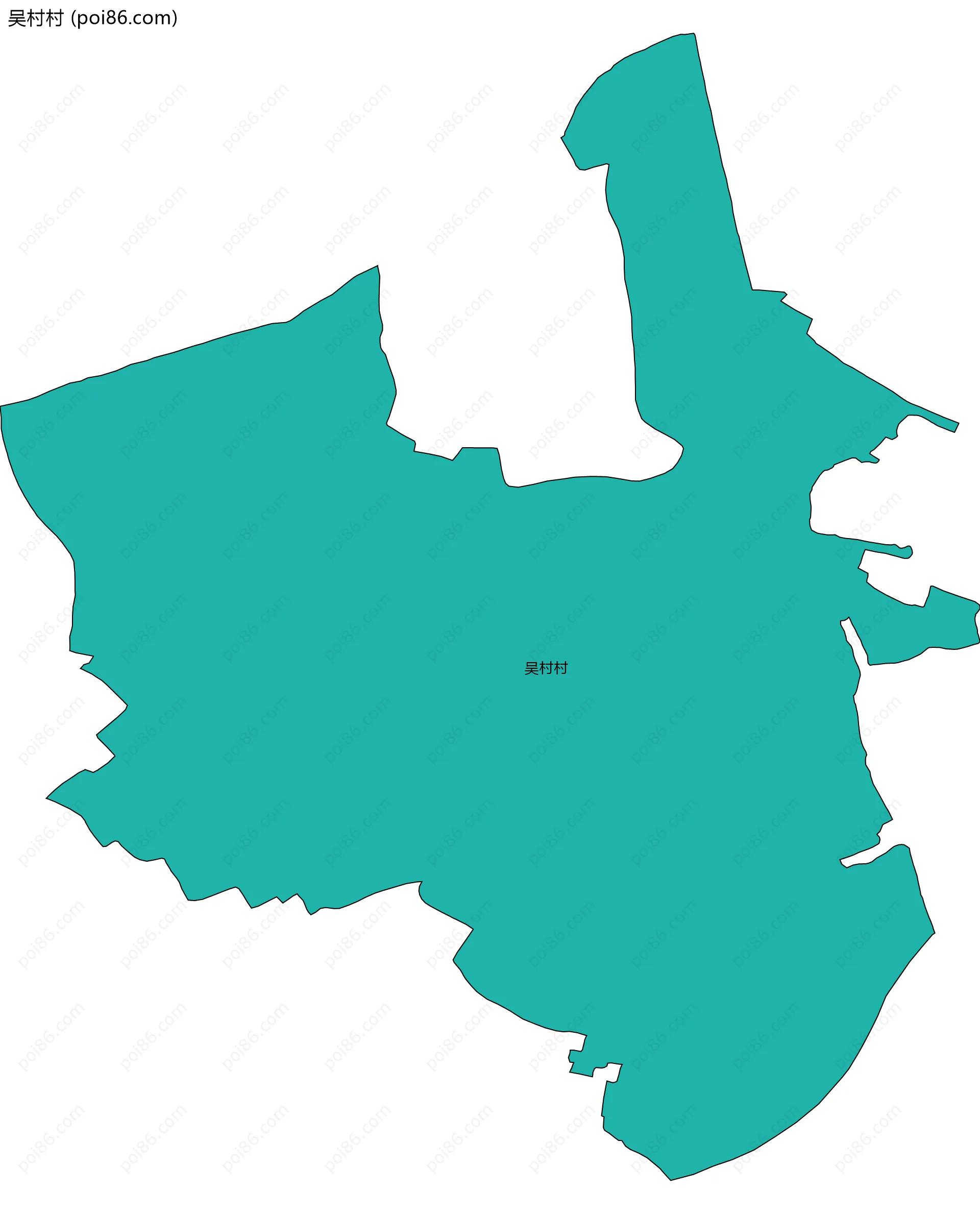 吴村村边界地图