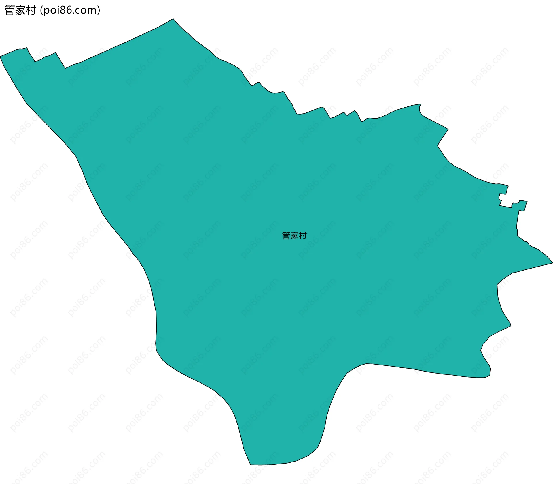 管家村边界地图