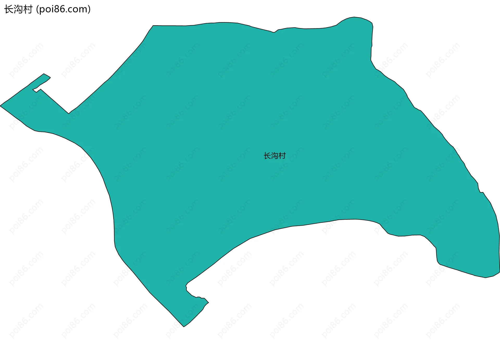 长沟村边界地图