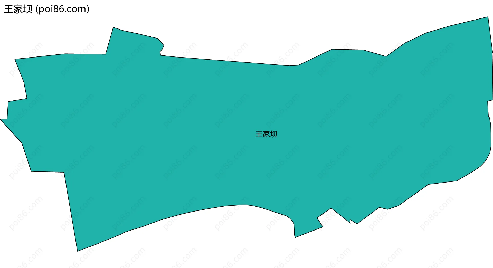 王家坝边界地图