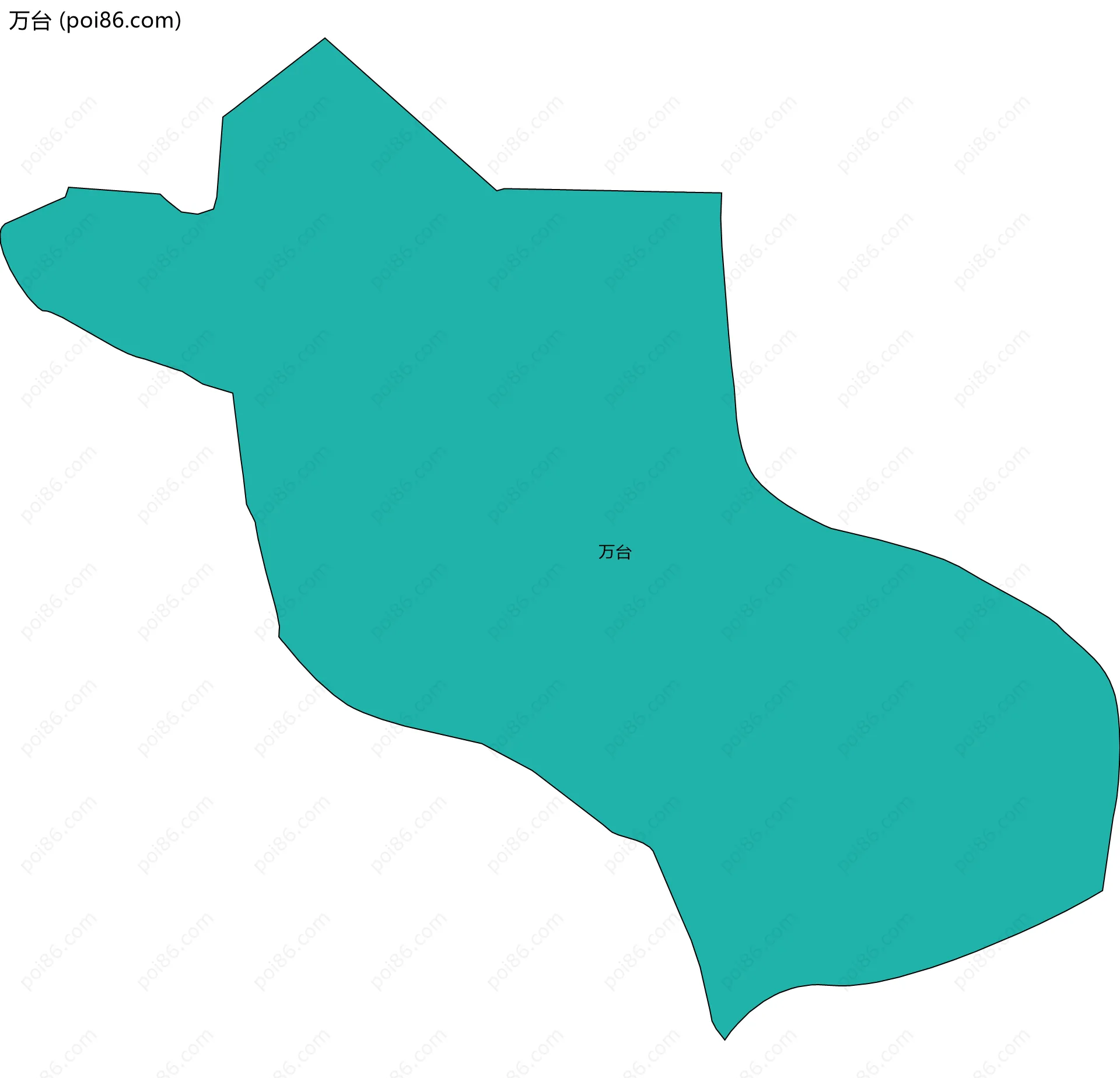 万台边界地图