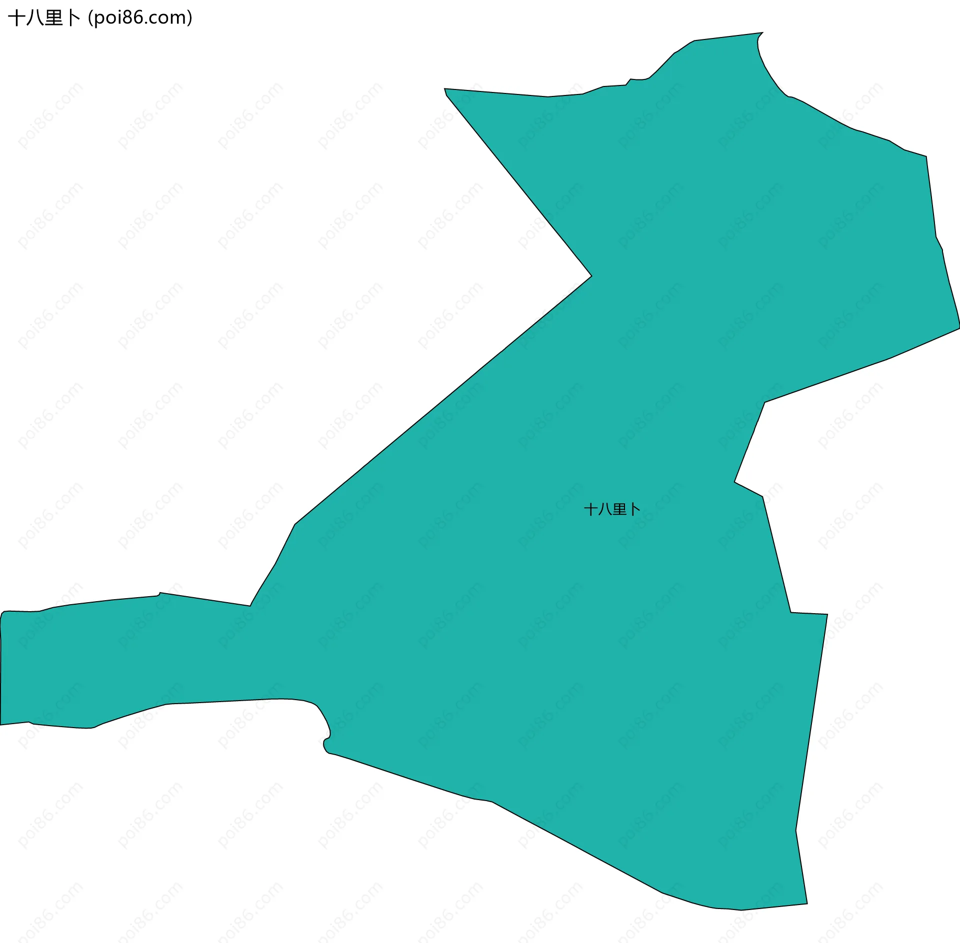 十八里卜边界地图