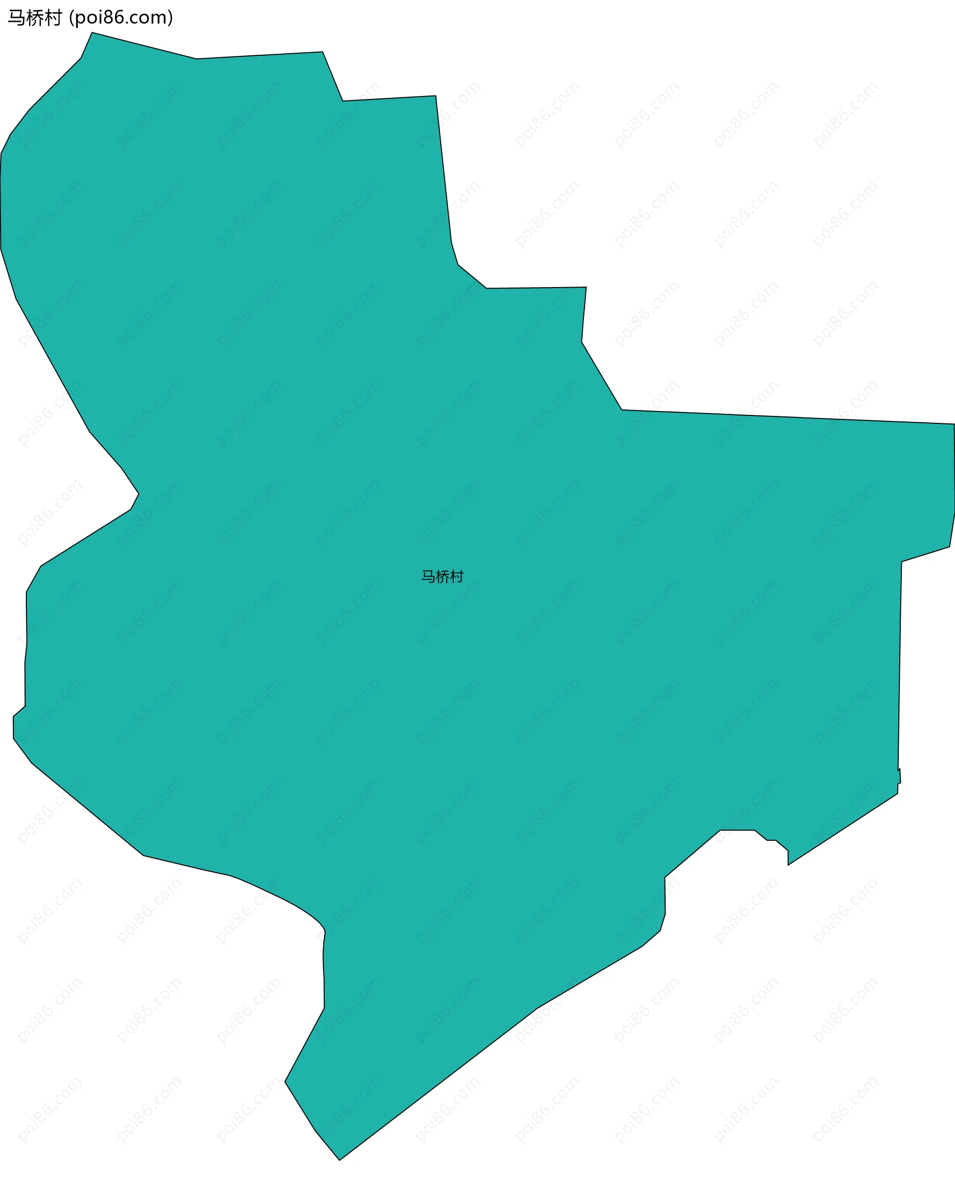 马桥村边界地图