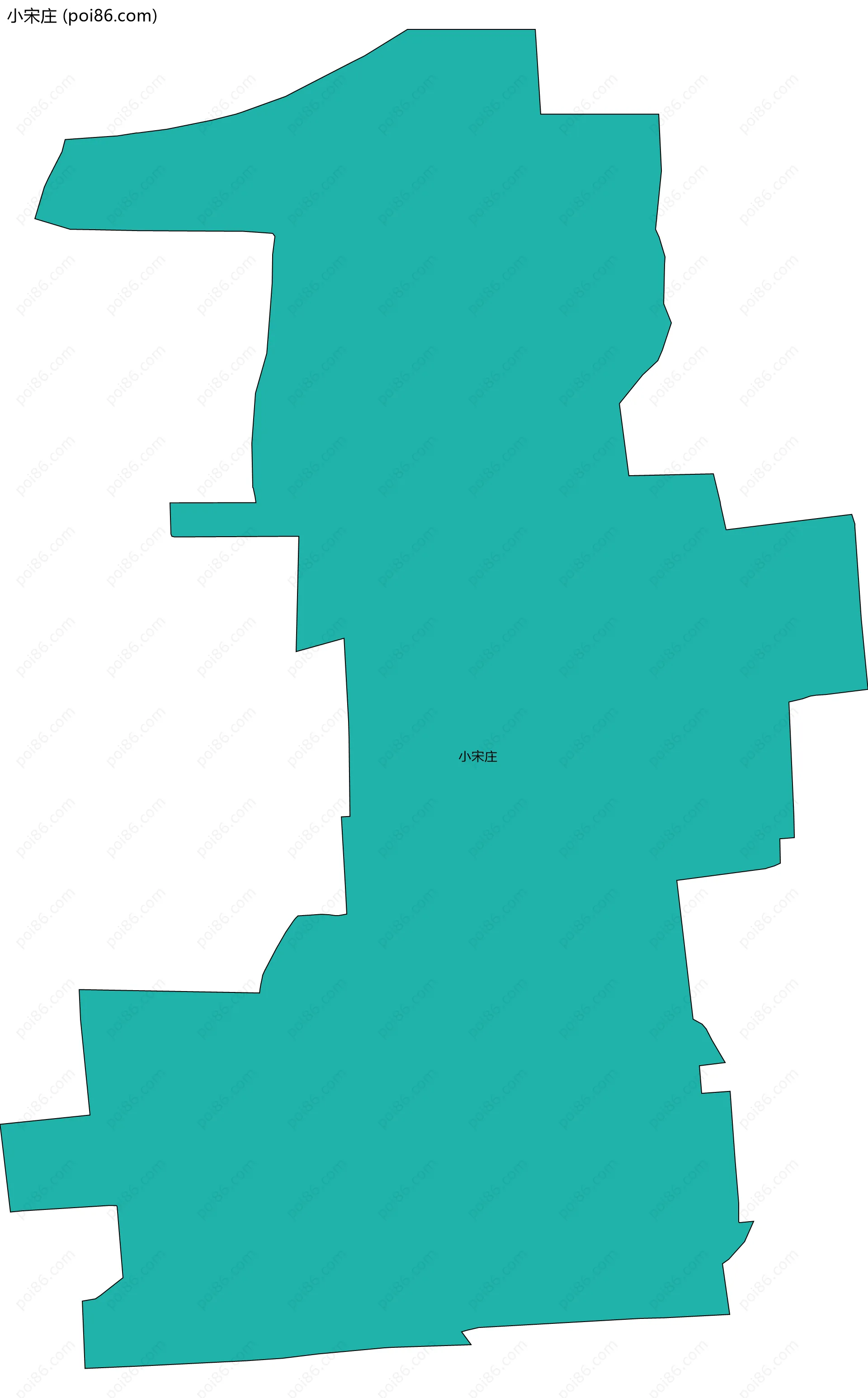 小宋庄边界地图