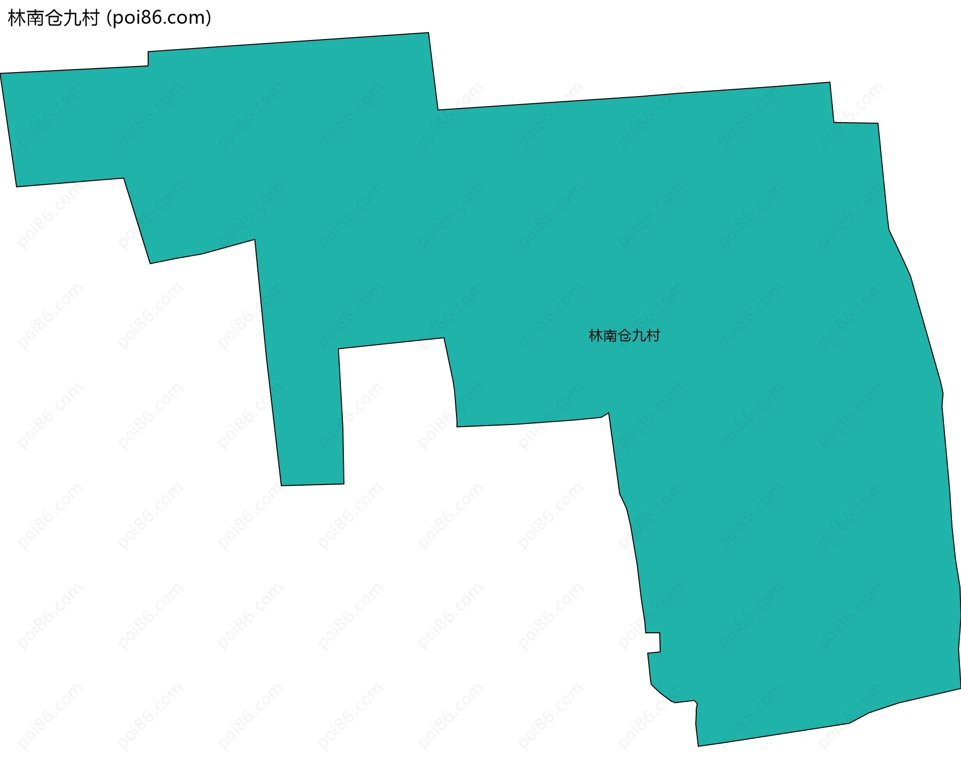 林南仓九村边界地图