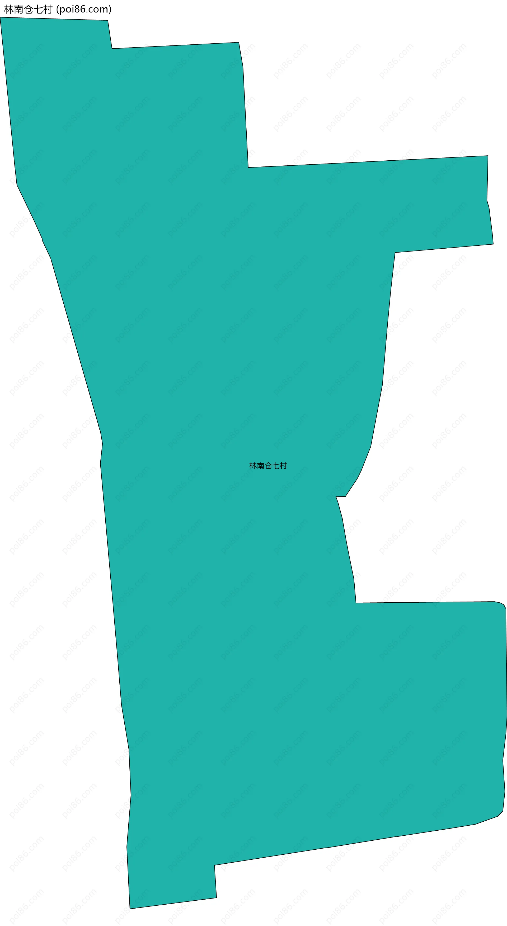 林南仓七村边界地图