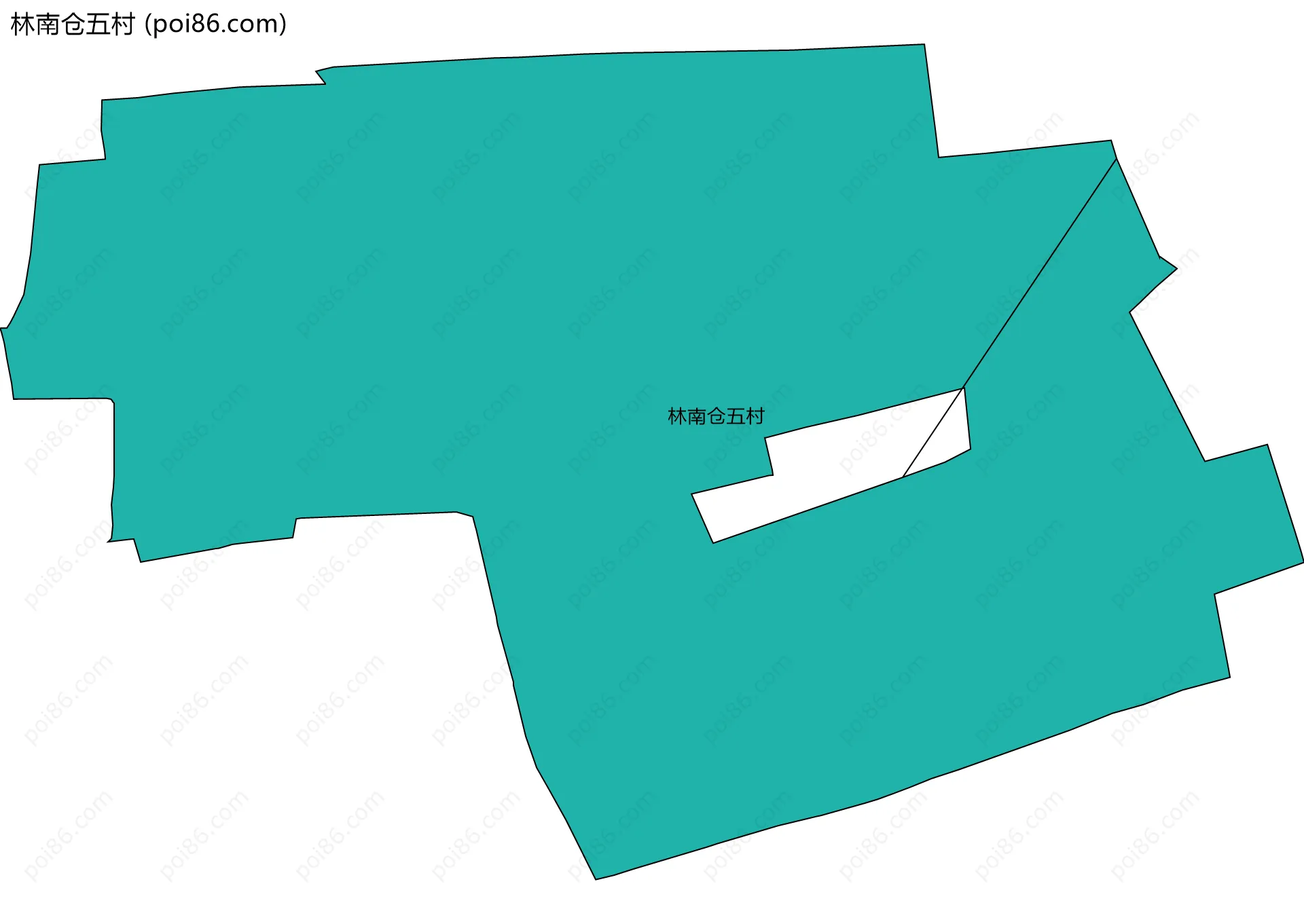 林南仓五村边界地图