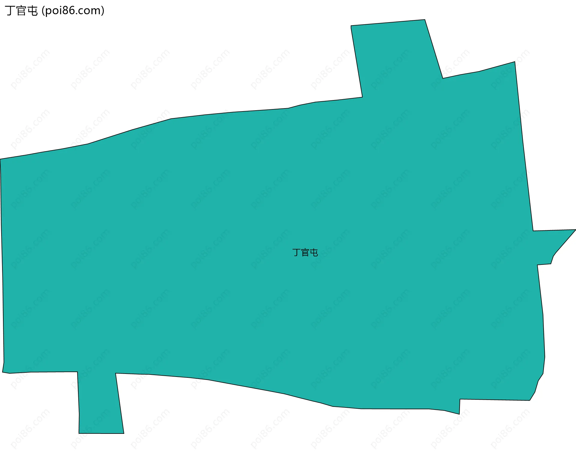 丁官屯边界地图
