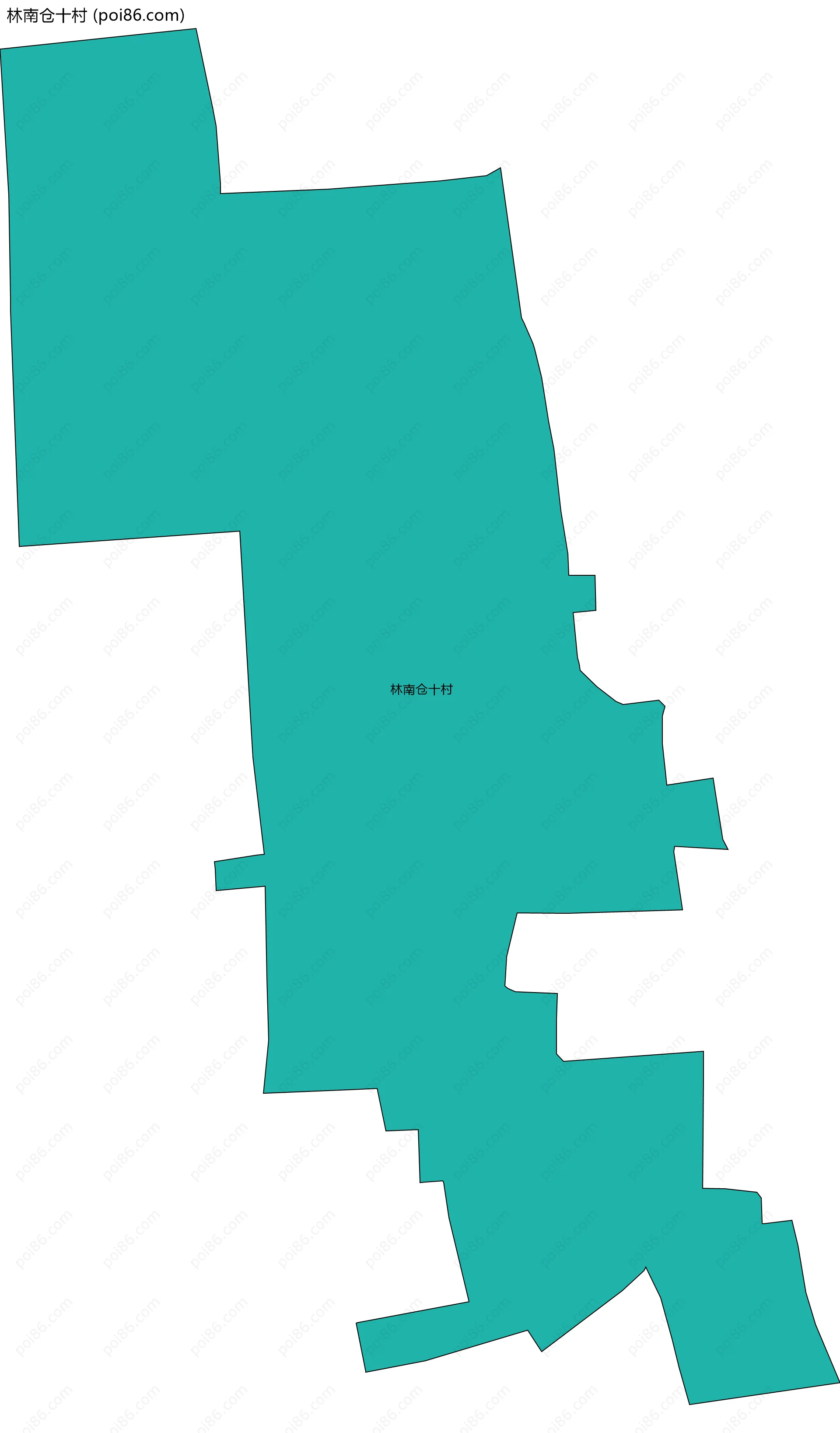 林南仓十村边界地图