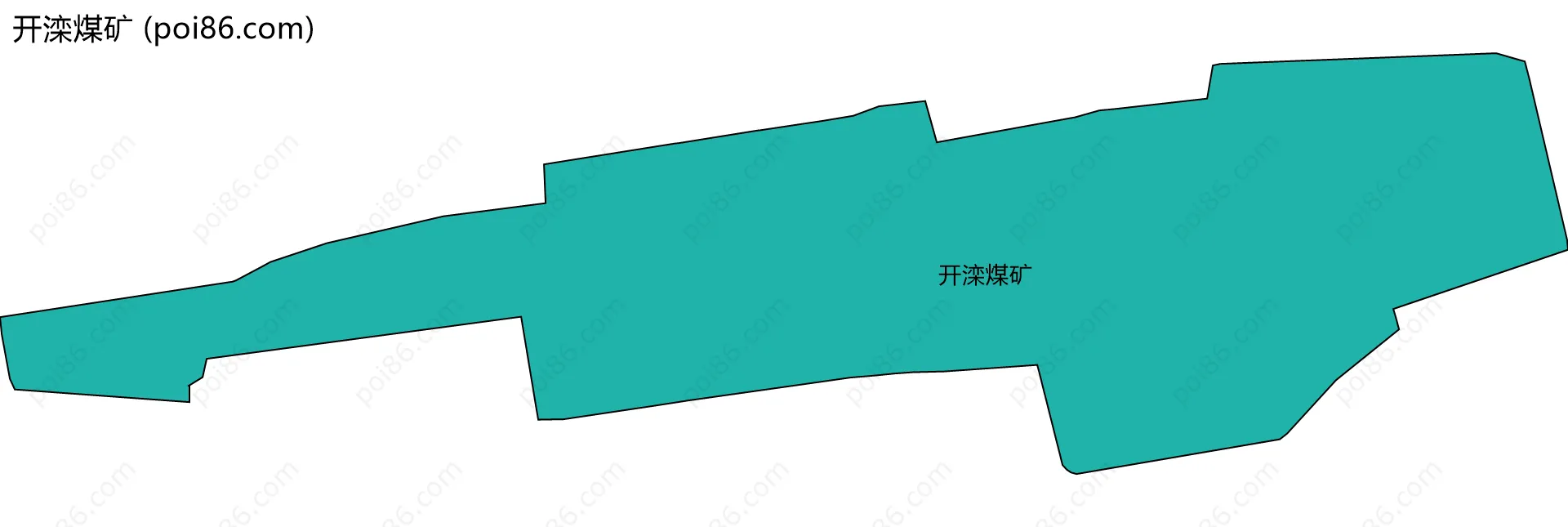 开滦煤矿边界地图