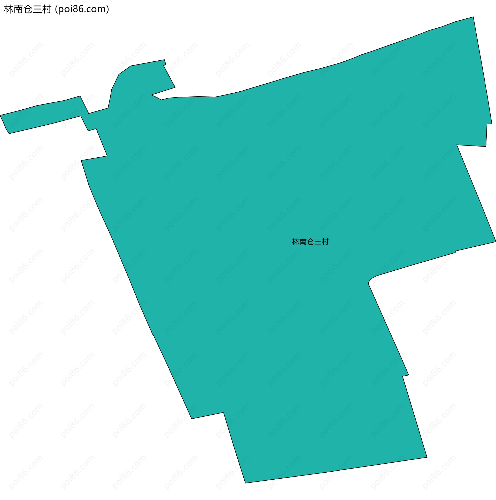 林南仓三村边界地图