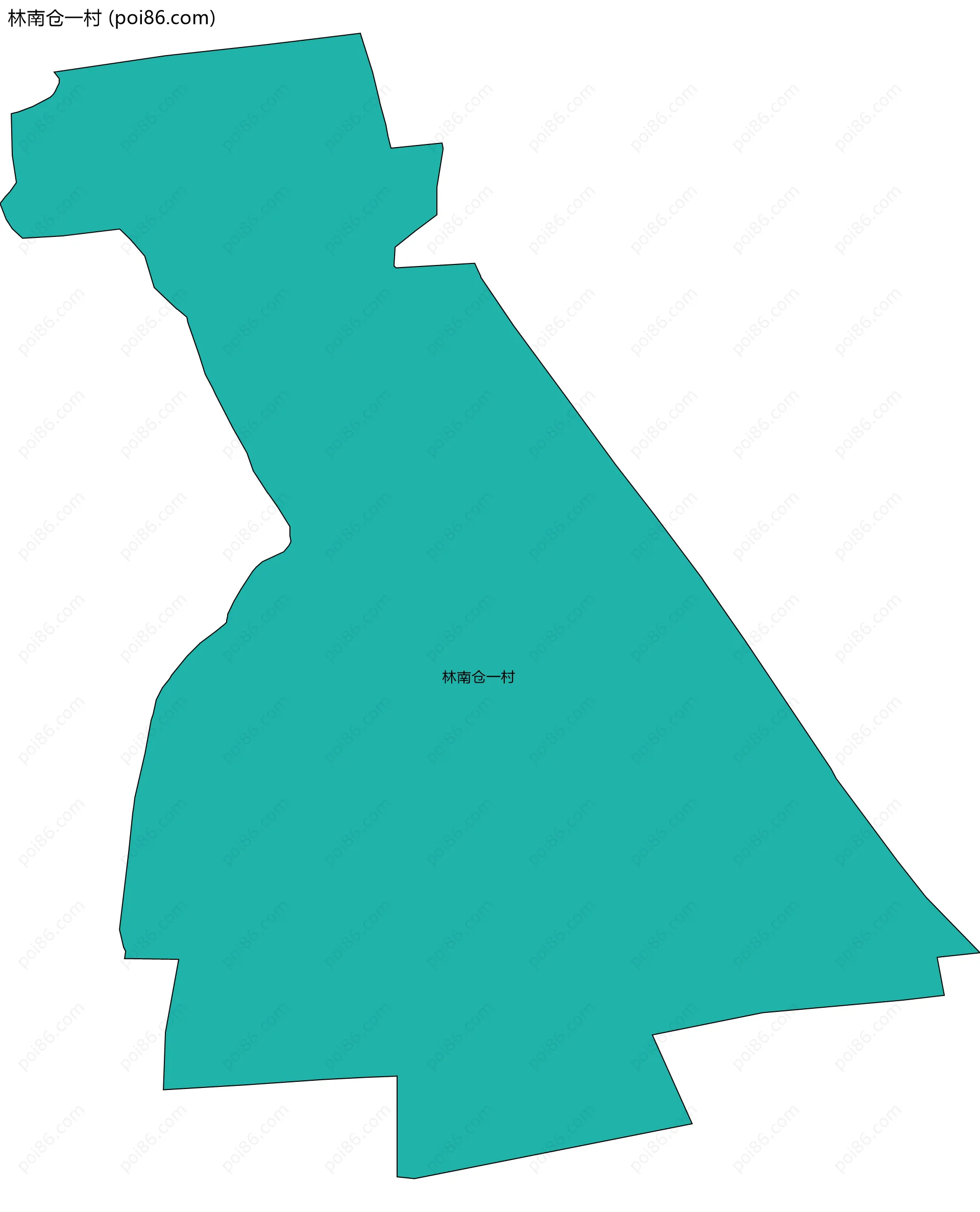 林南仓一村边界地图