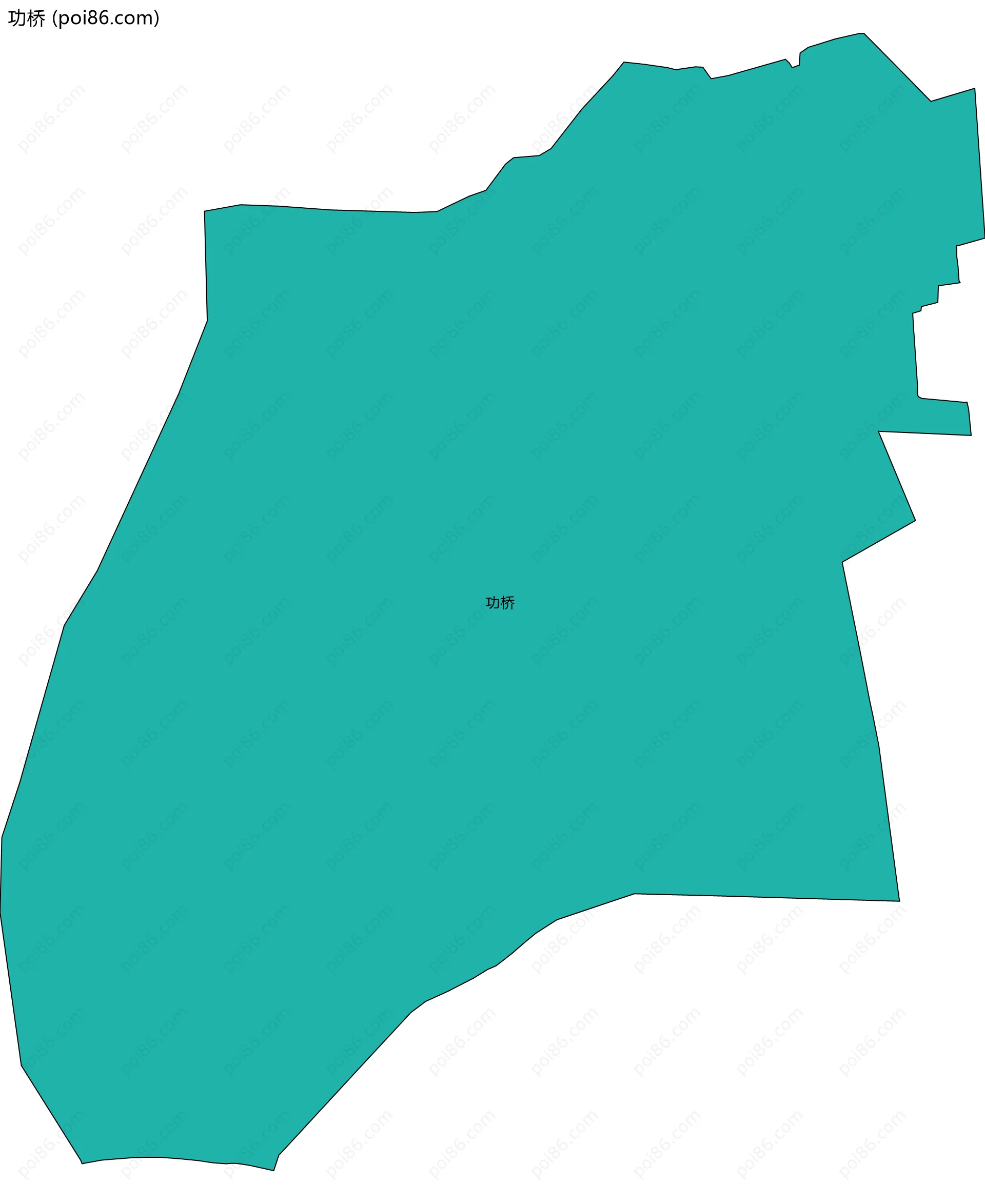 功桥边界地图