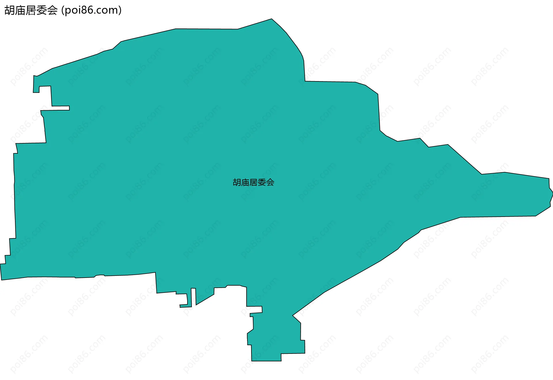 胡庙居委会边界地图