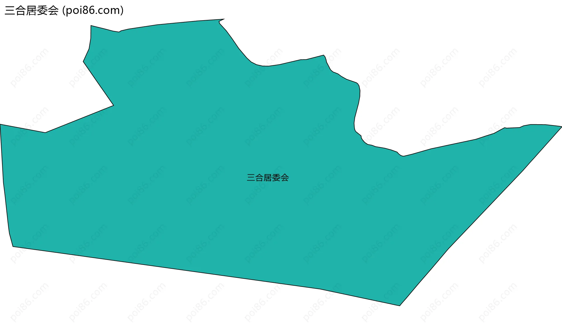 三合居委会边界地图