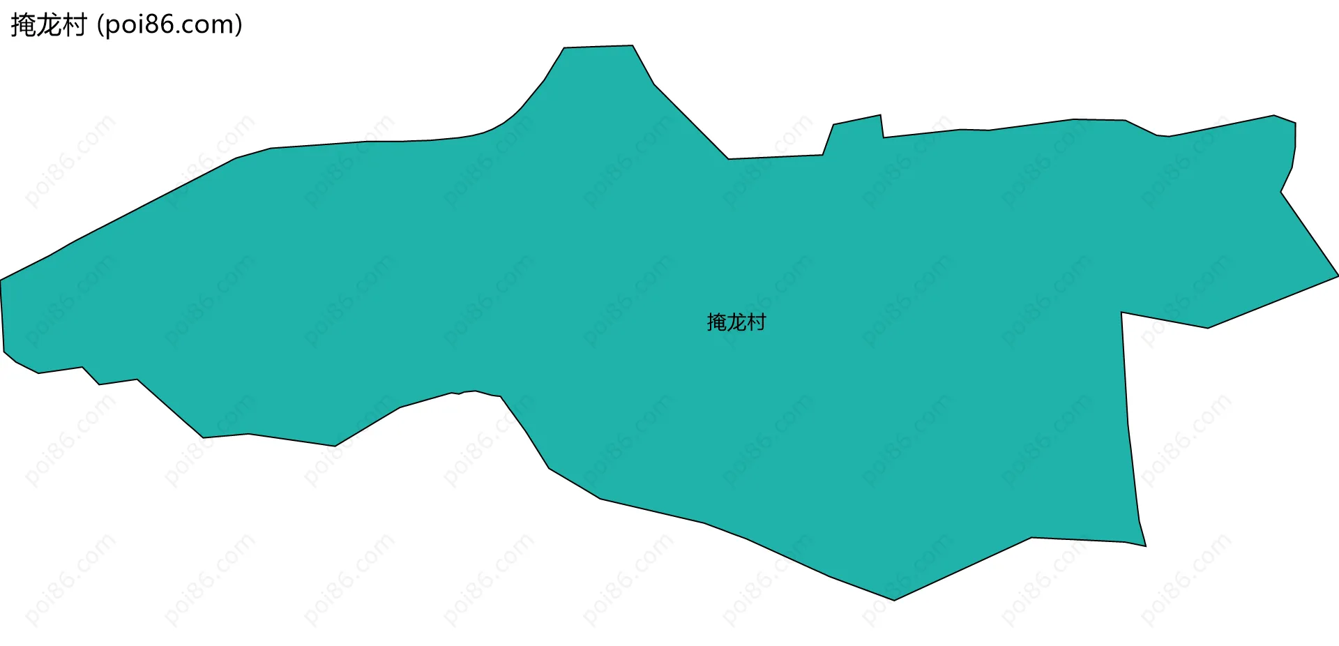 掩龙村边界地图