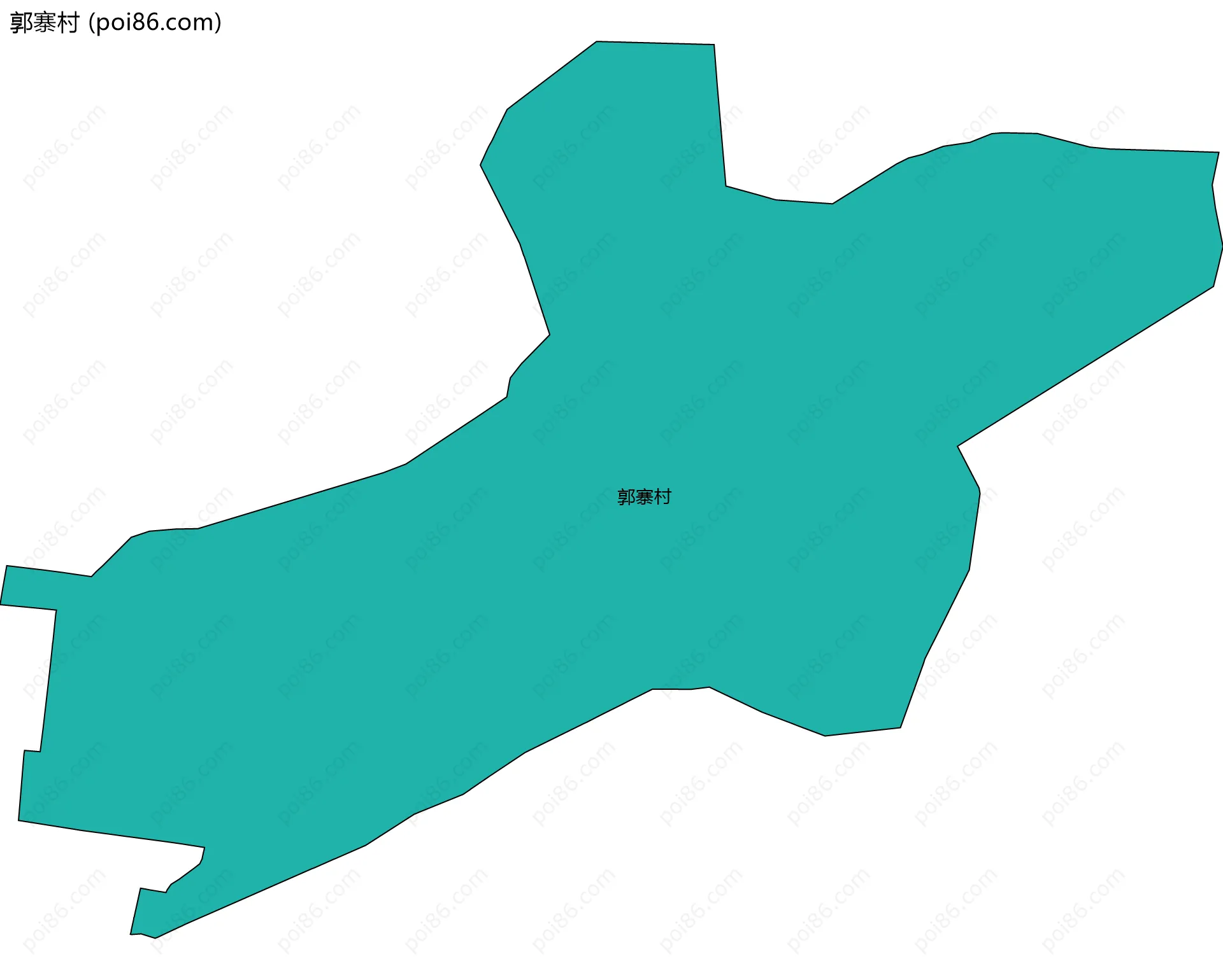 郭寨村边界地图