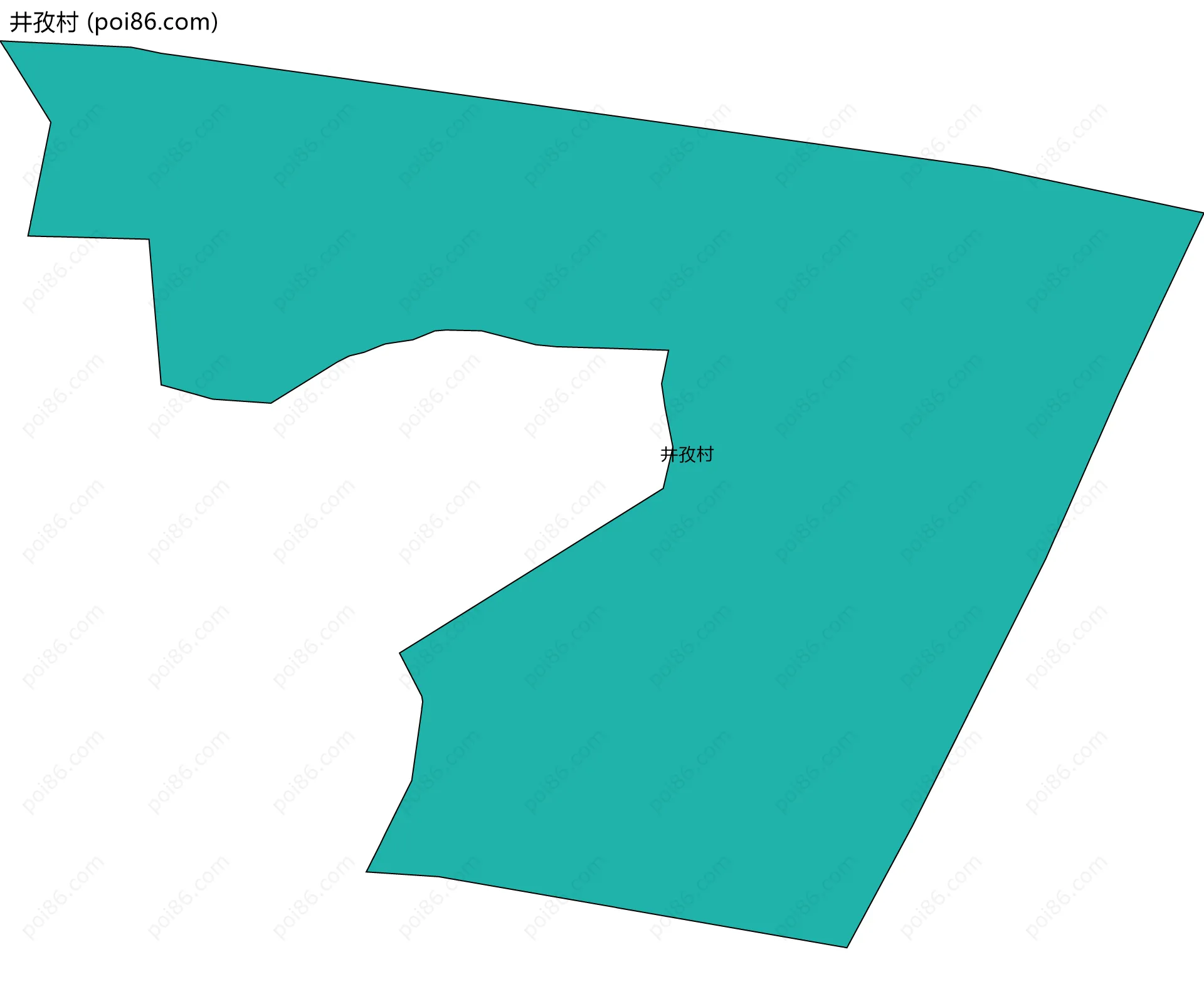 井孜村边界地图