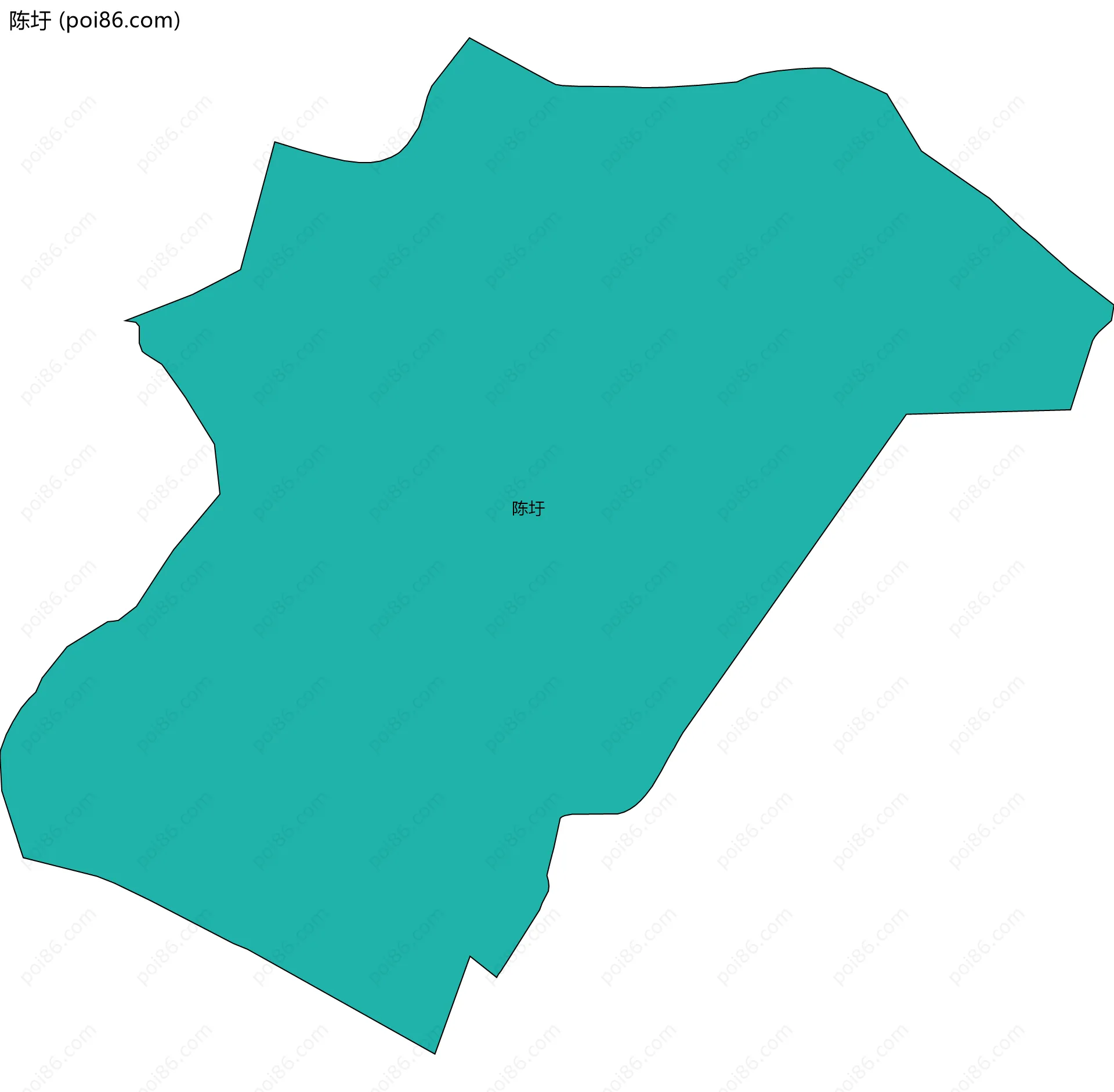 陈圩边界地图