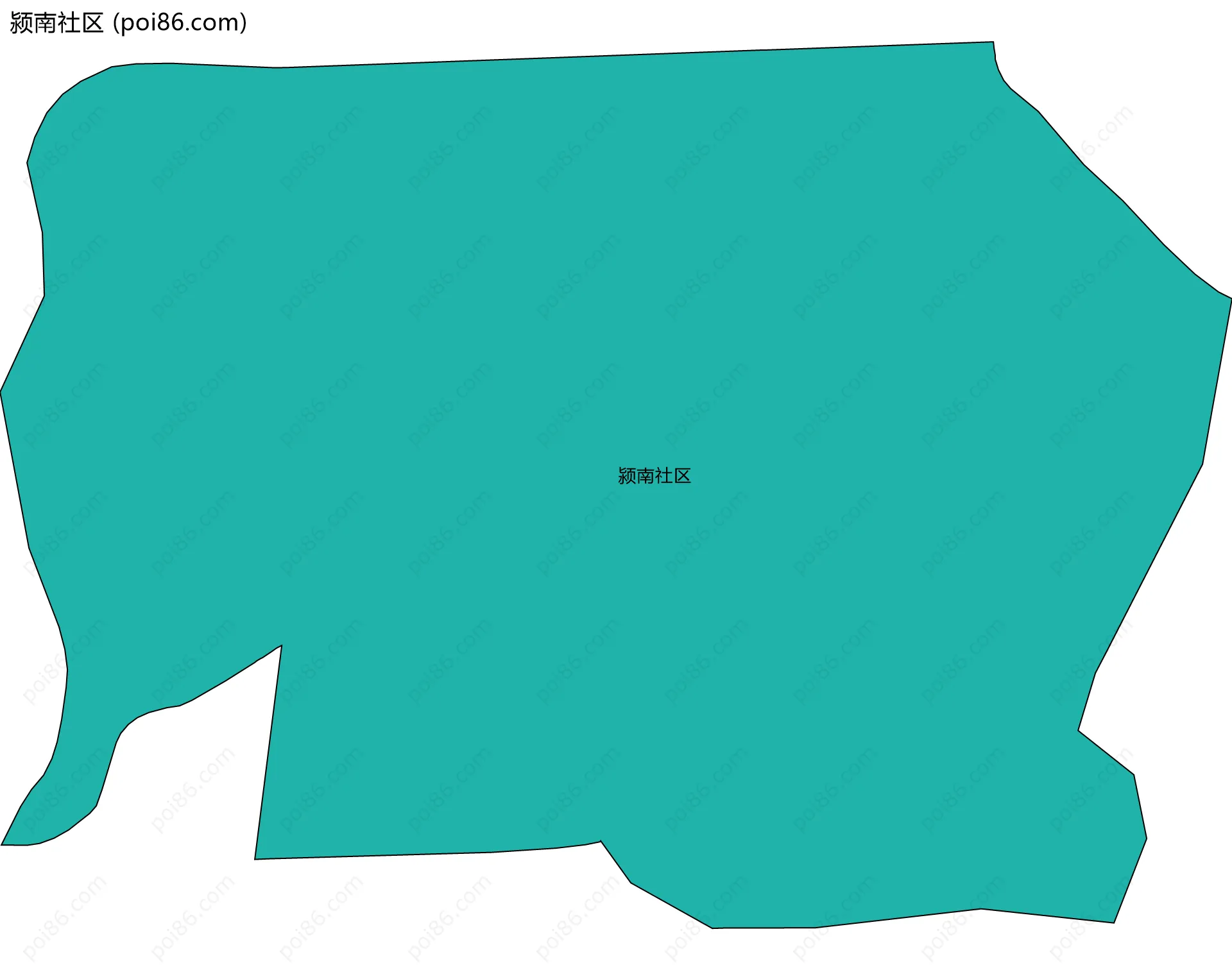 颍南社区边界地图