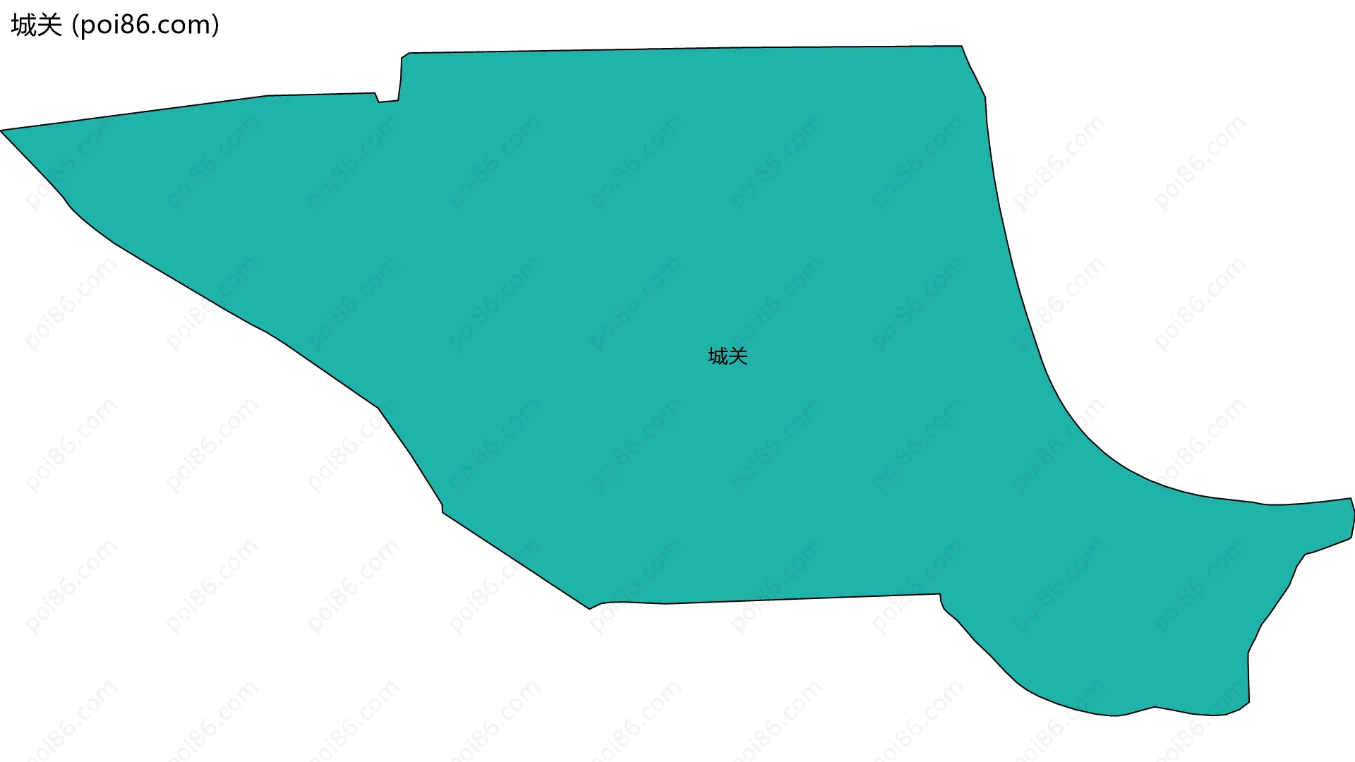城关边界地图