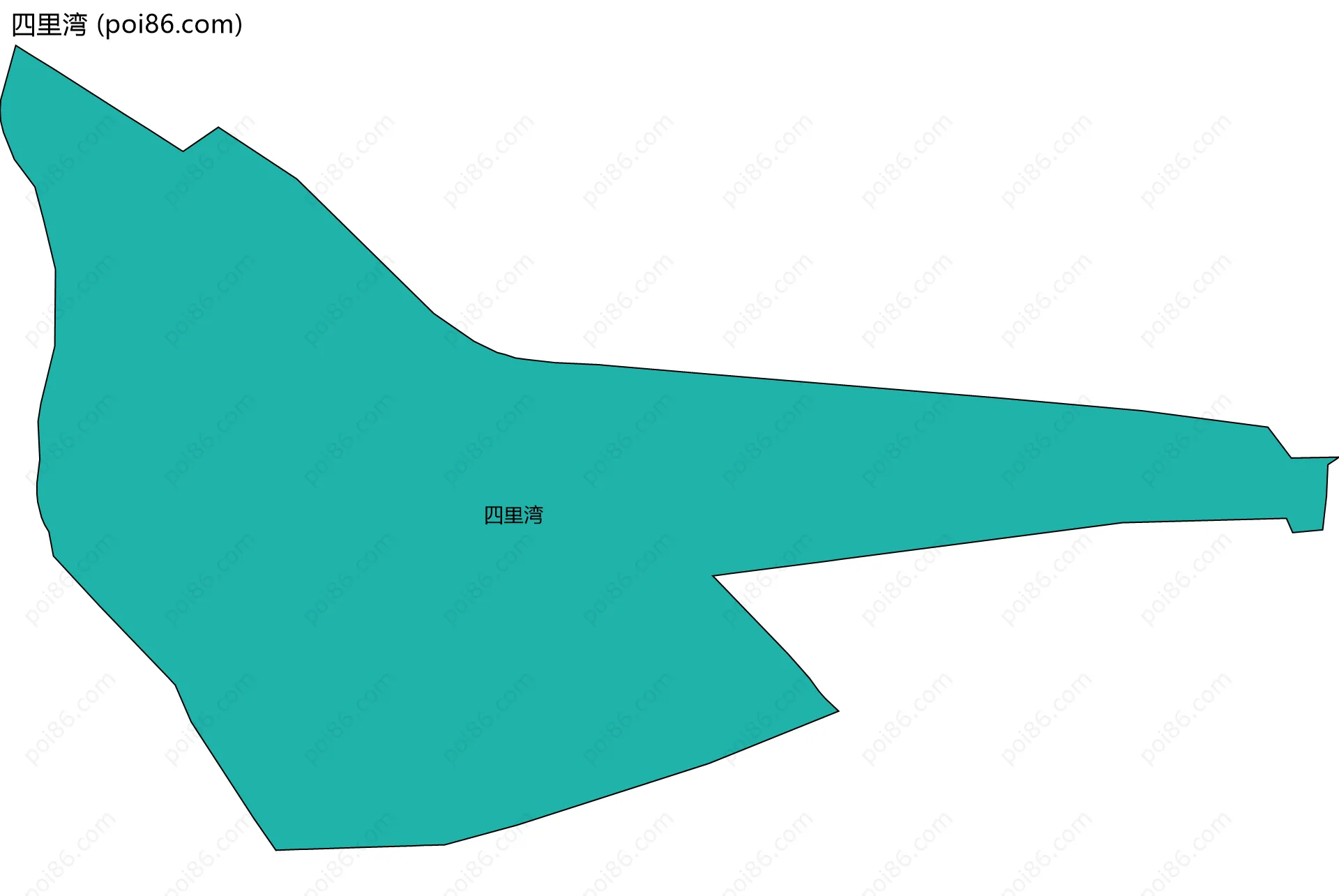 四里湾边界地图
