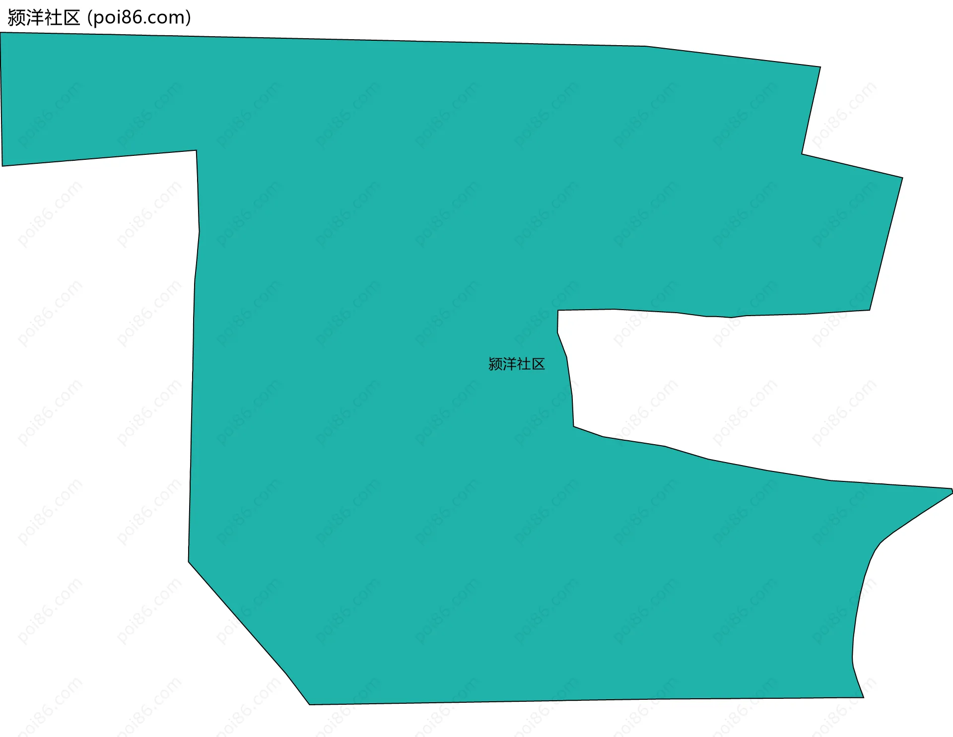 颍洋社区边界地图