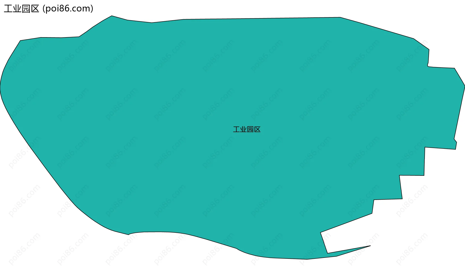 工业园区边界地图