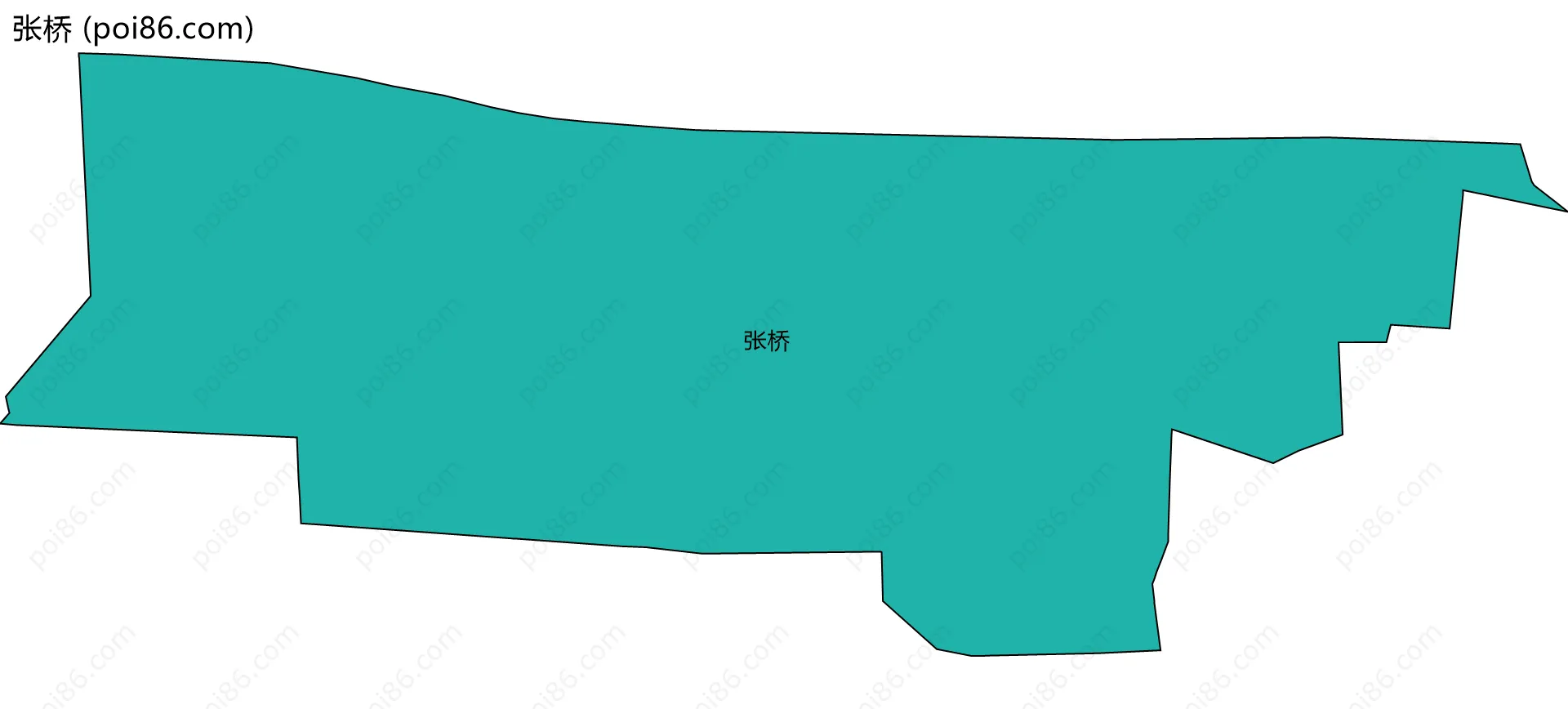 张桥边界地图