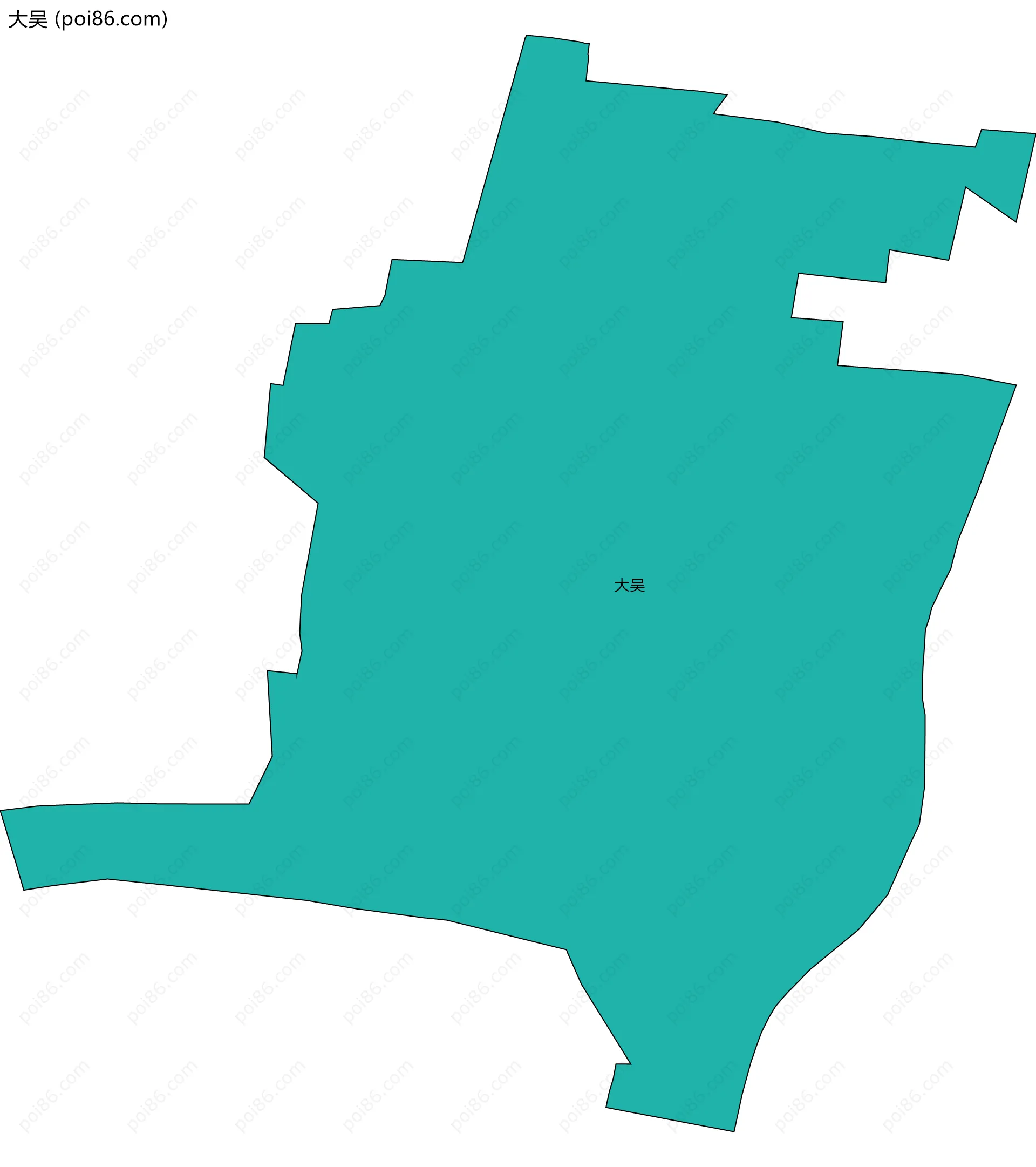 大吴边界地图