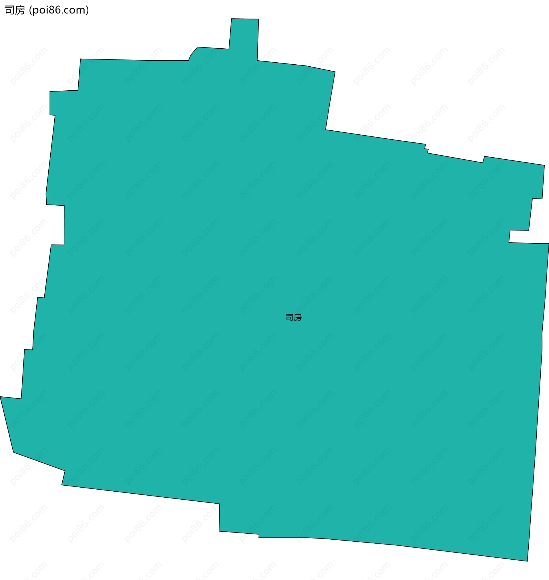 司房边界地图