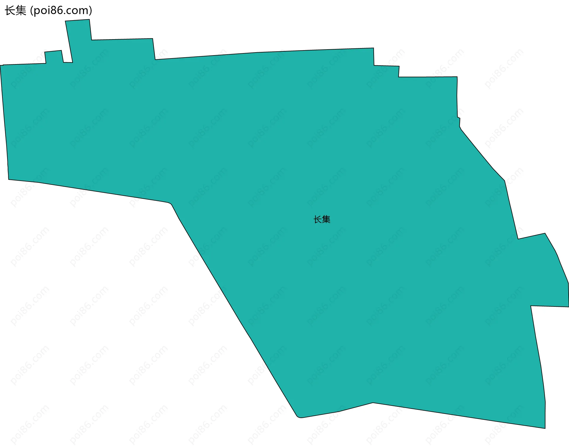 长集边界地图