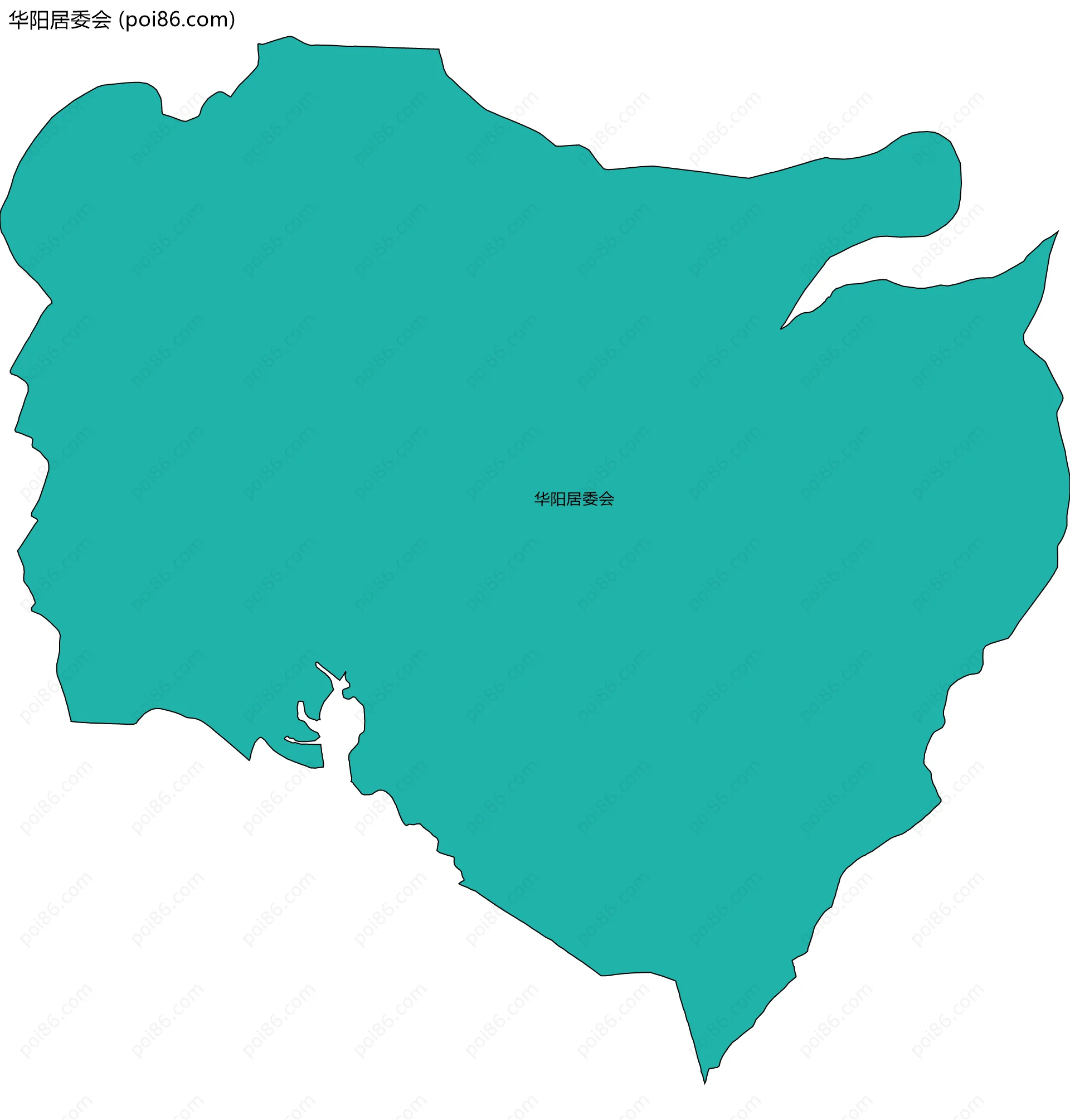 华阳居委会边界地图