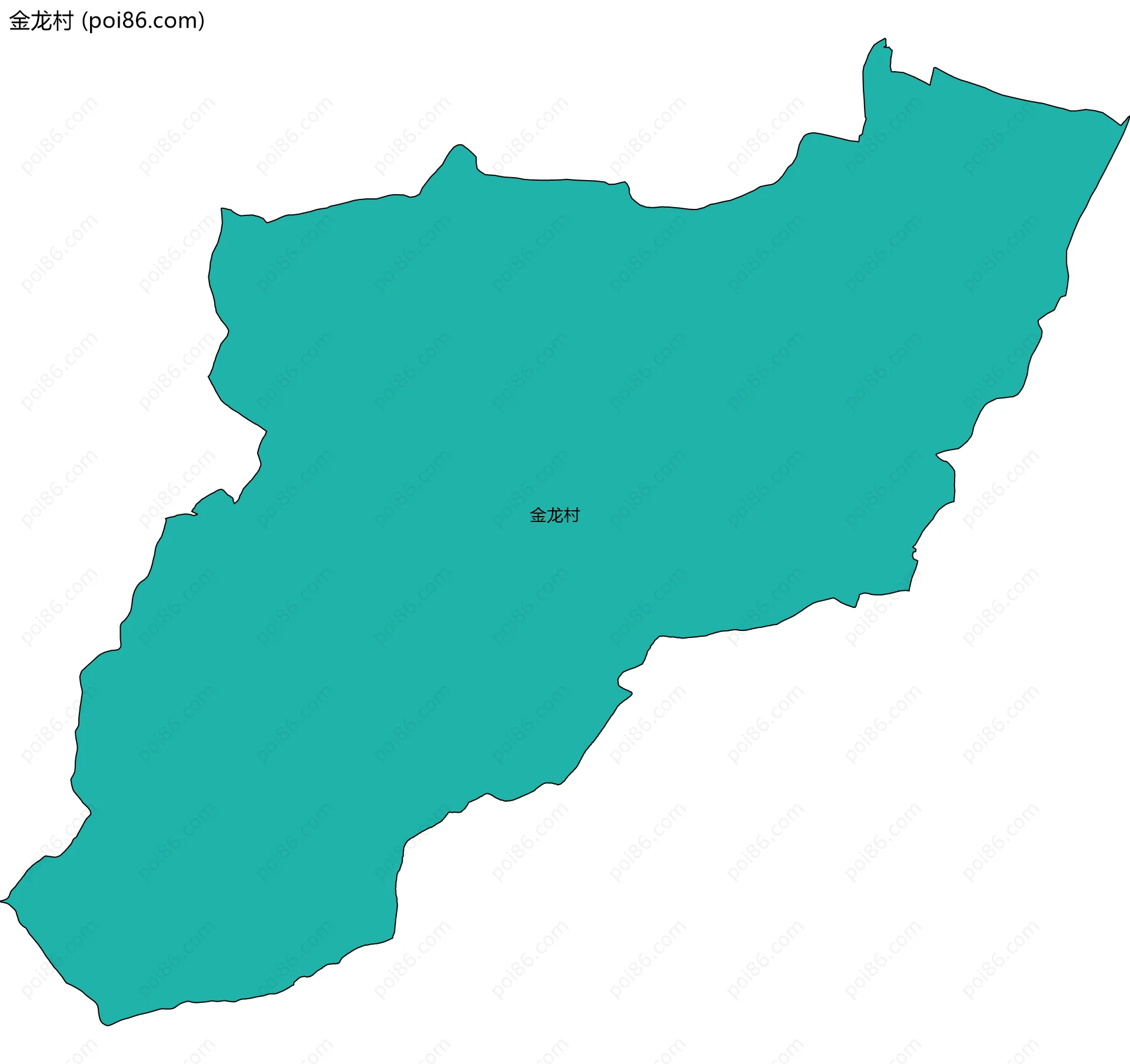 金龙村边界地图