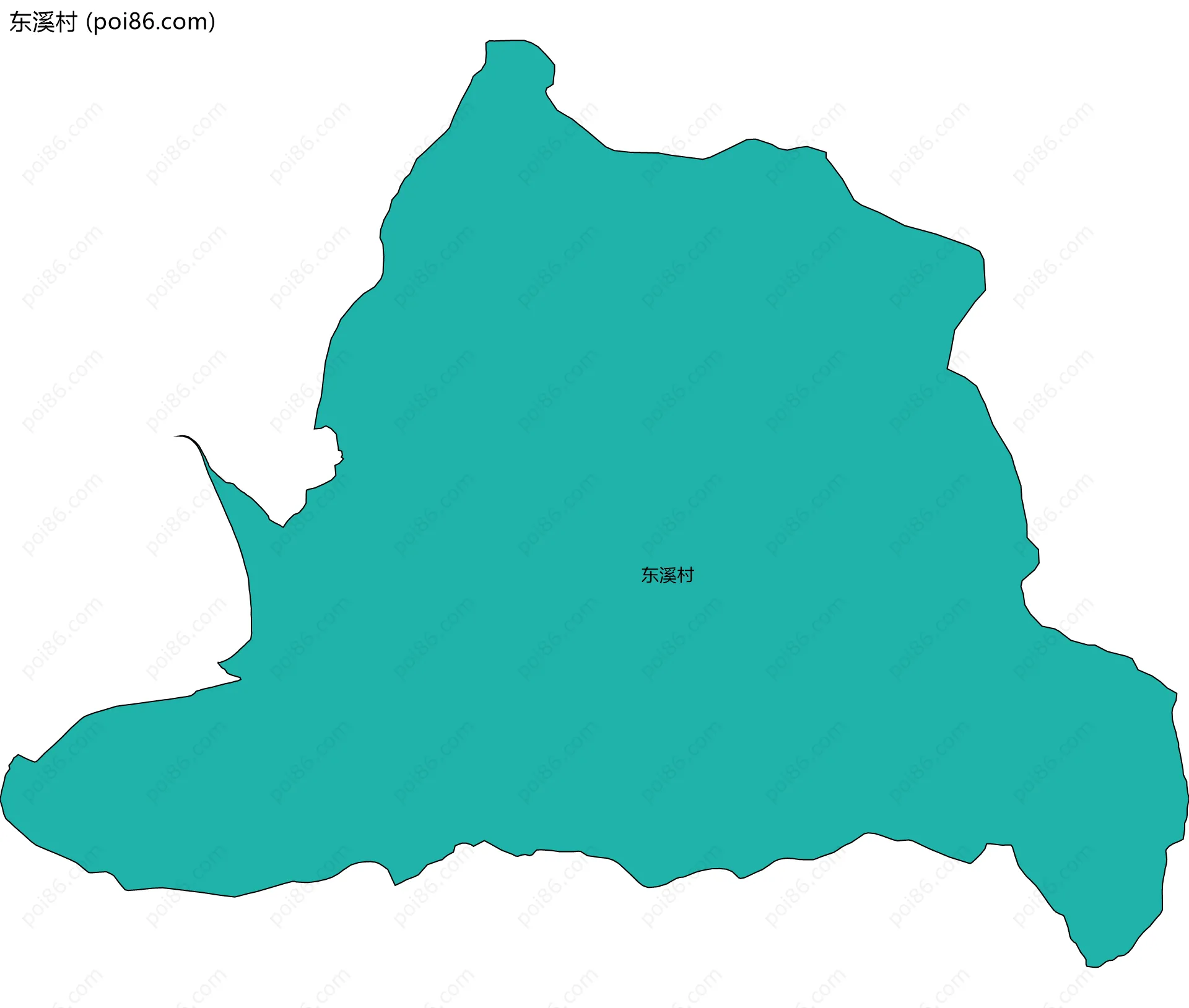 东溪村边界地图