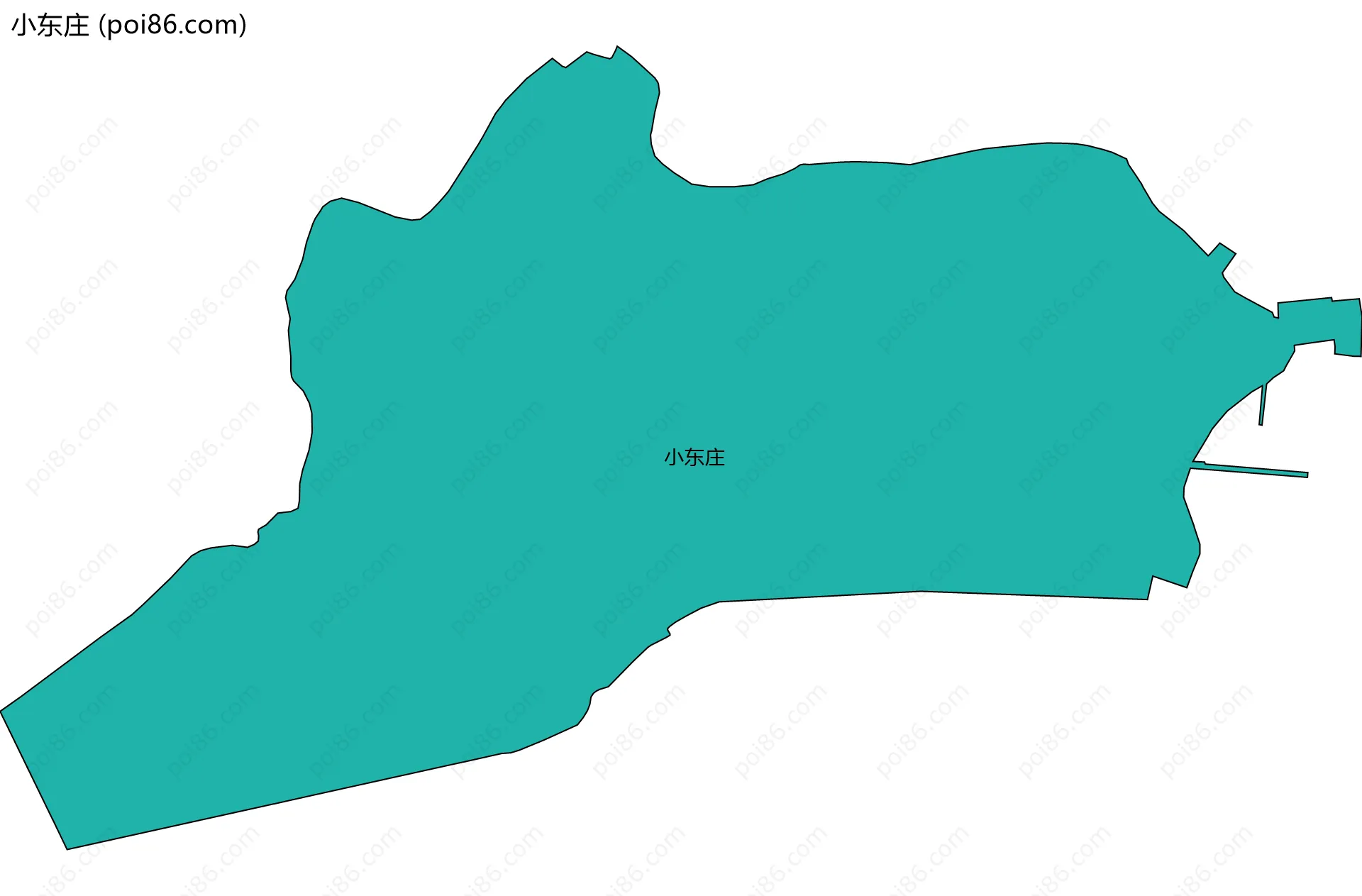小东庄边界地图