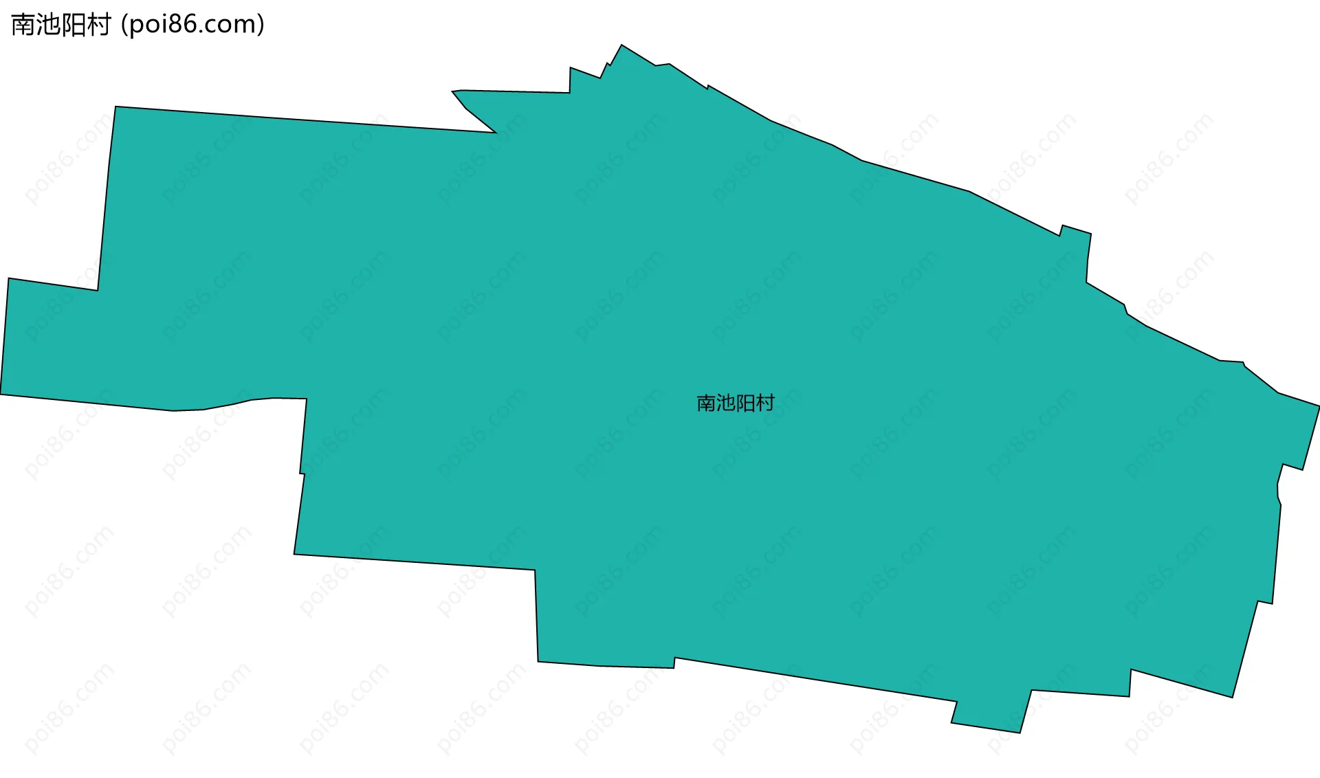 南池阳村边界地图