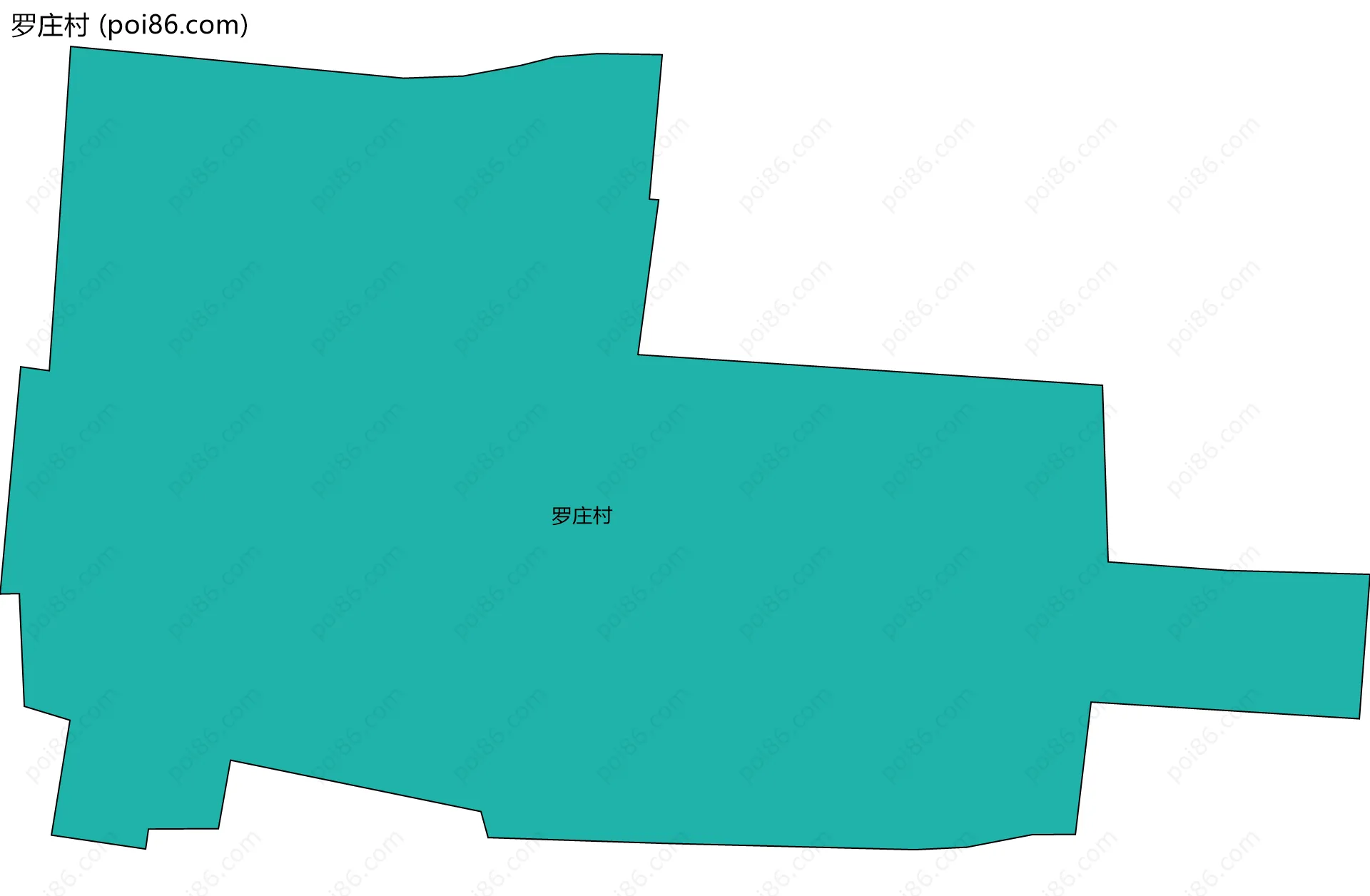 罗庄村边界地图