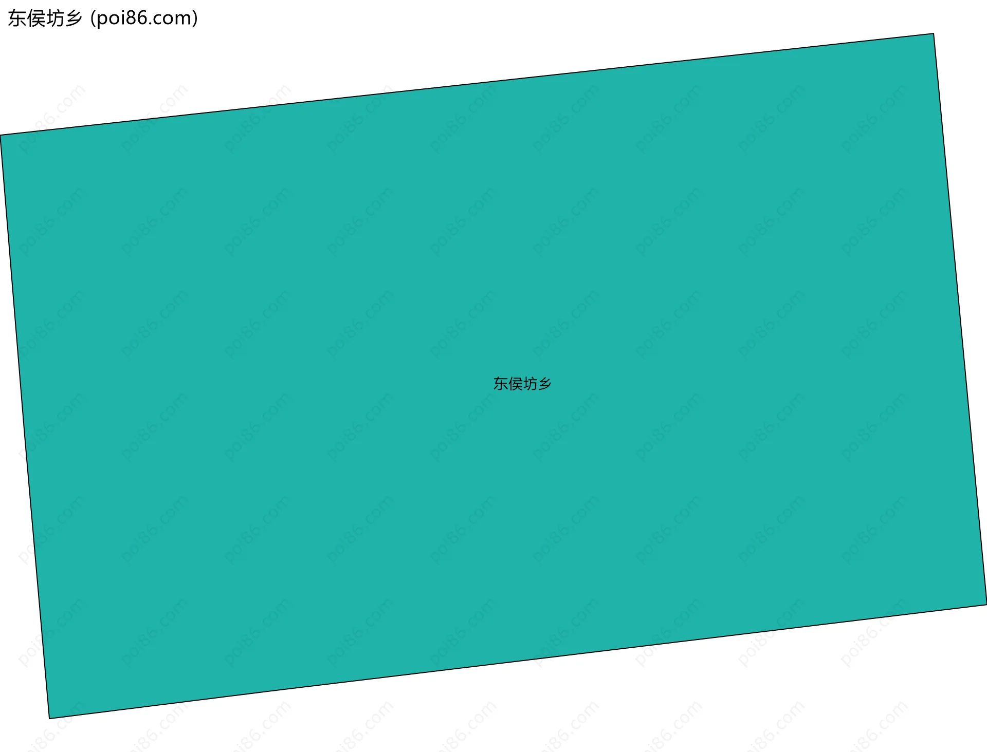 东侯坊乡边界地图