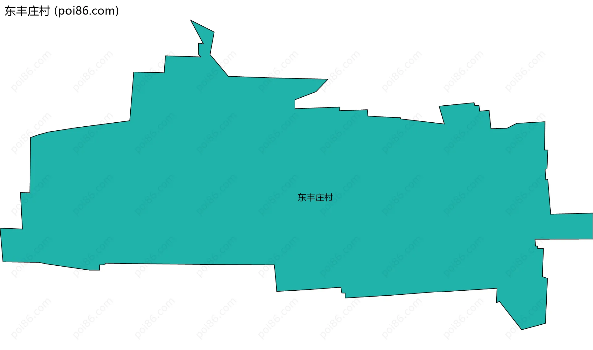 东丰庄村边界地图