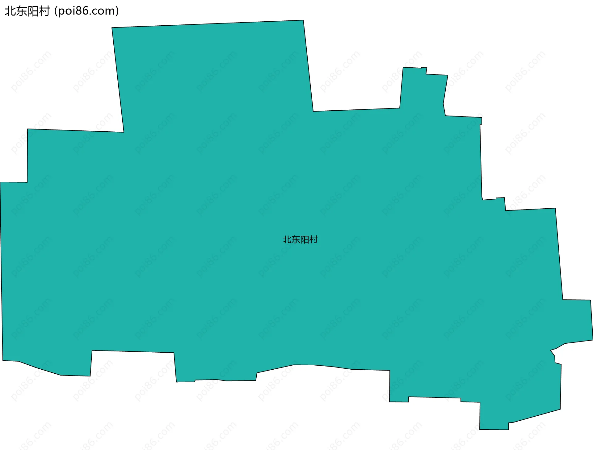 北东阳村边界地图