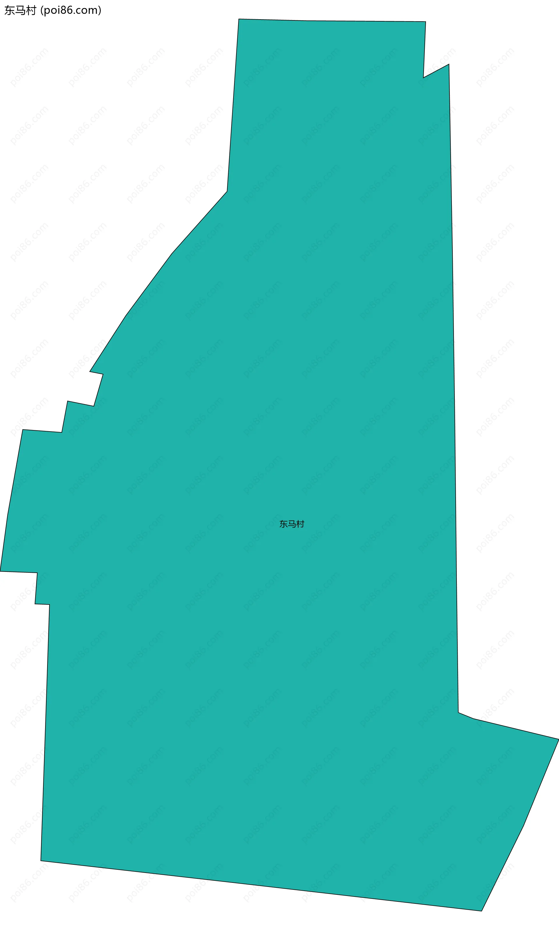 东马村边界地图