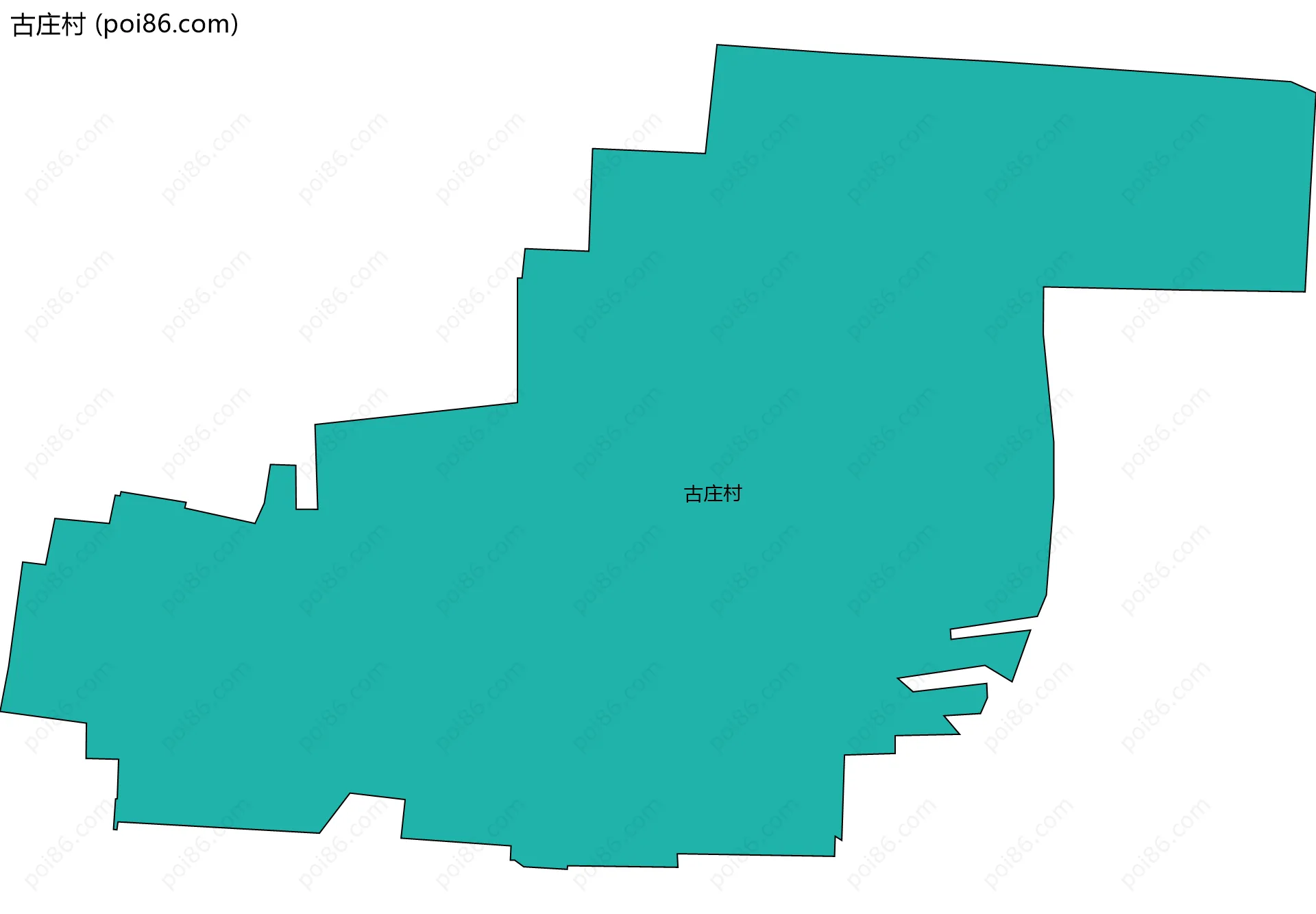 古庄村边界地图