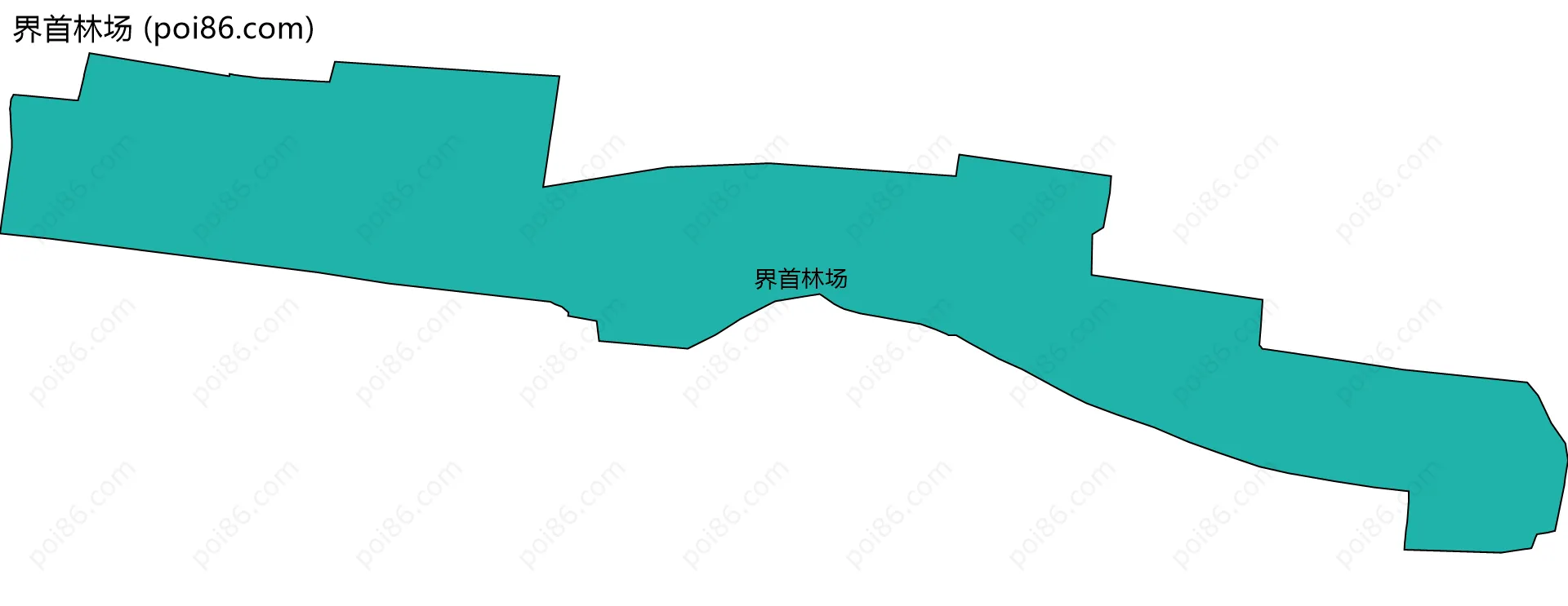 界首林场边界地图