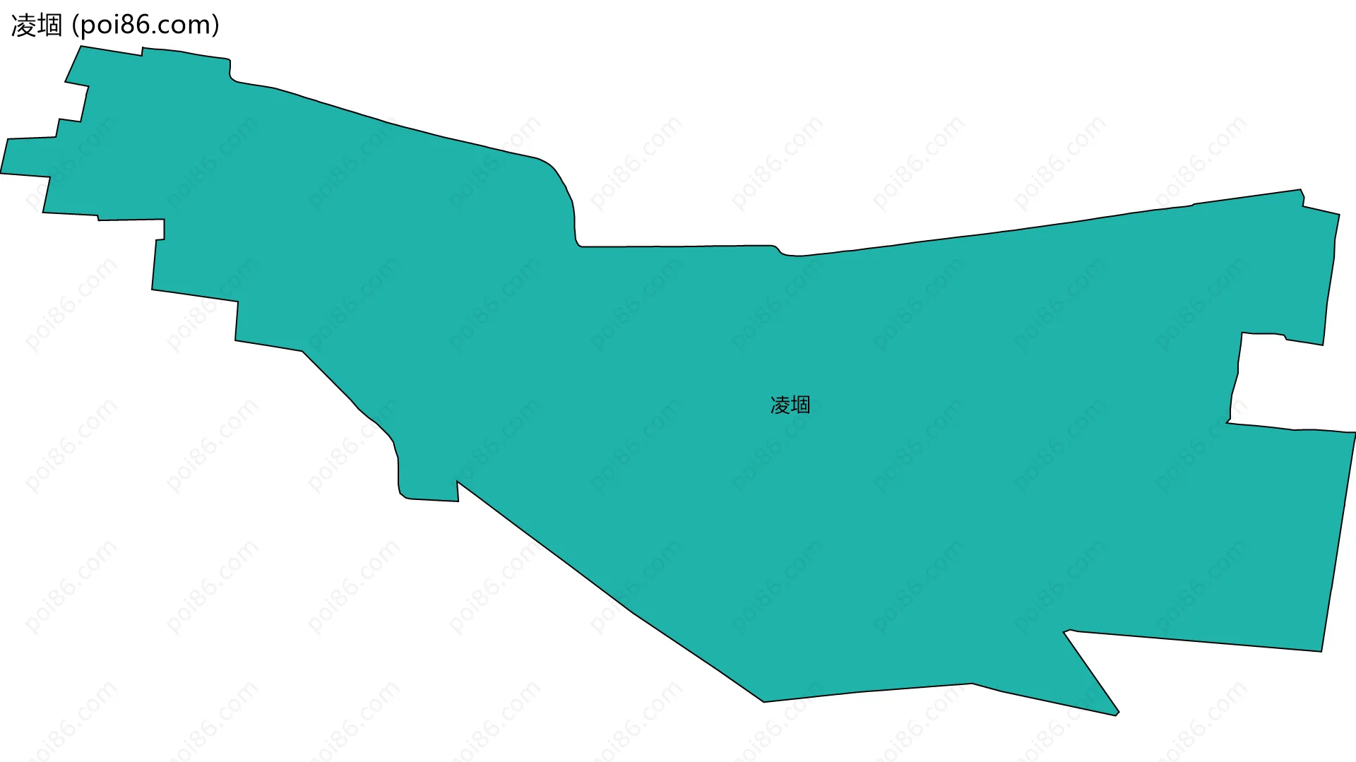 凌堌边界地图