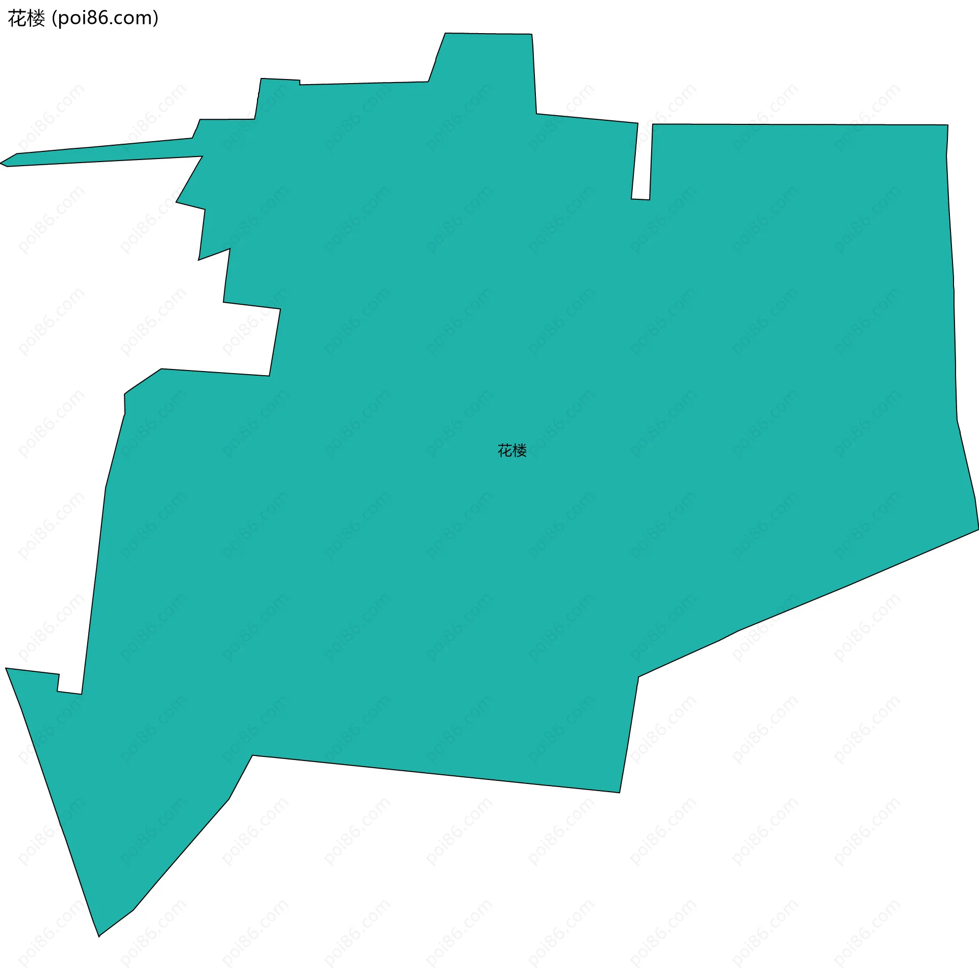 花楼边界地图