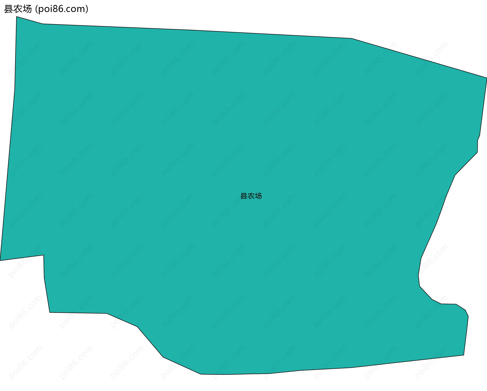 县农场边界地图